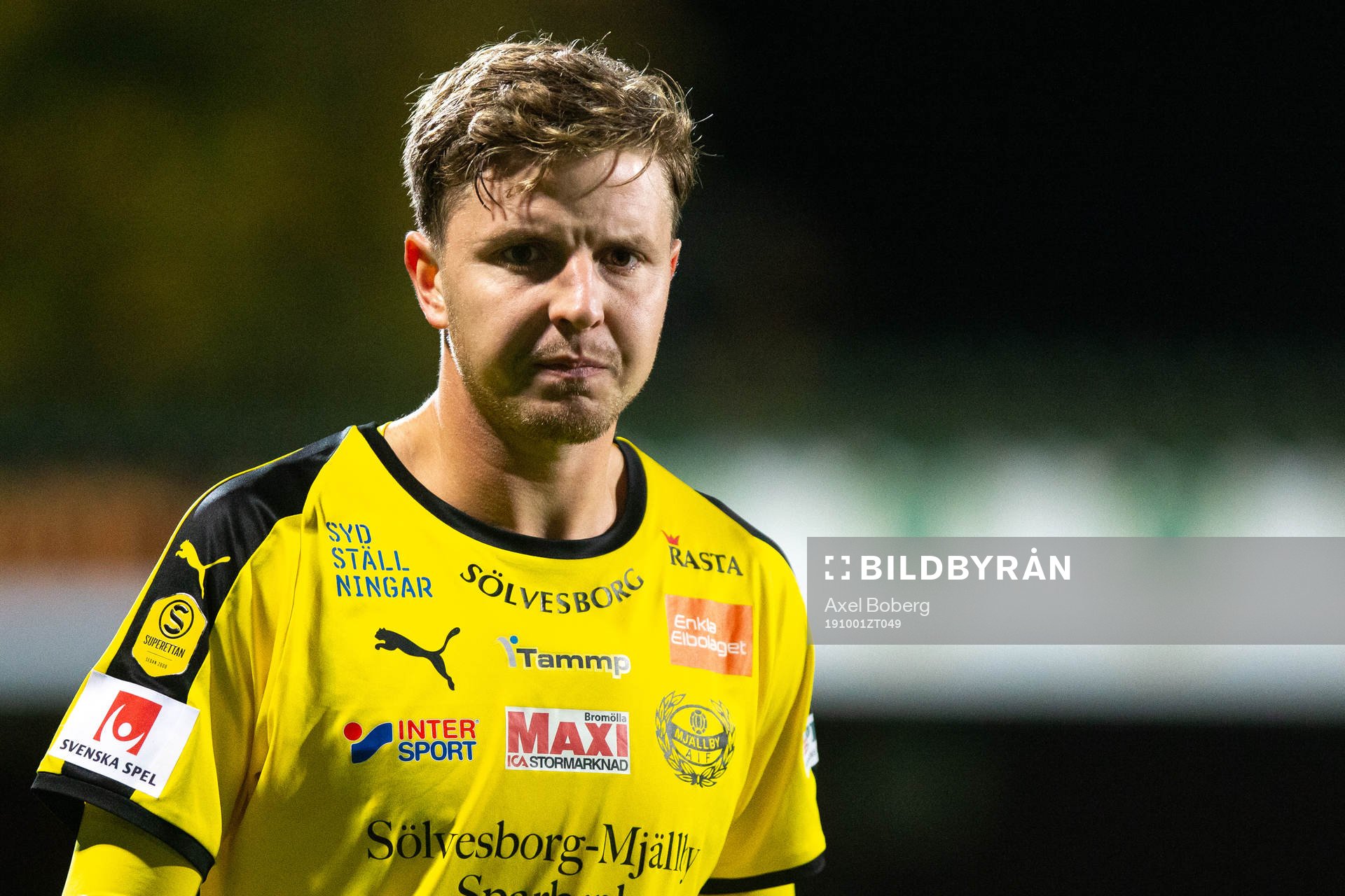 Mjällbys Joel Nilsson deppar