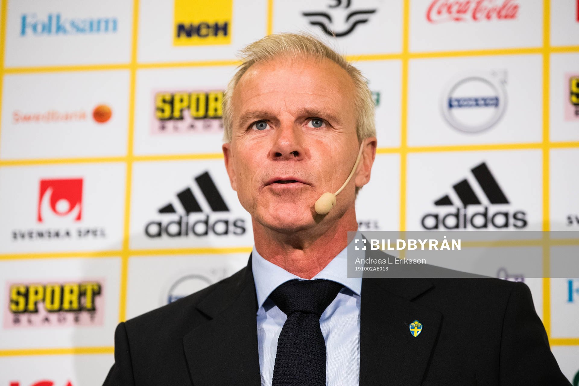 Head coach of the U21 team Roland Nilsson