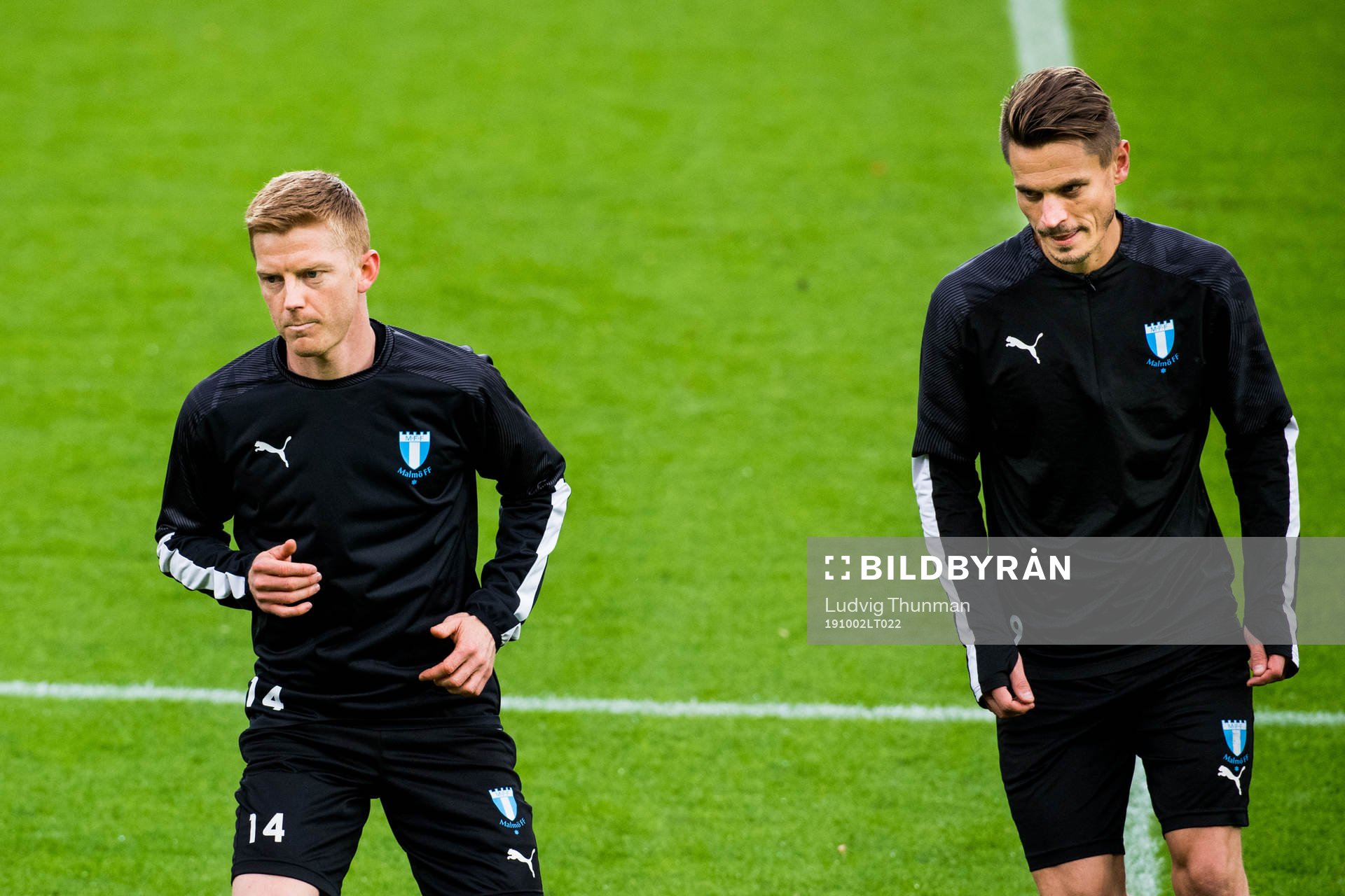 Anders Christiansen and Markus Rosenberg of Malmö FF
