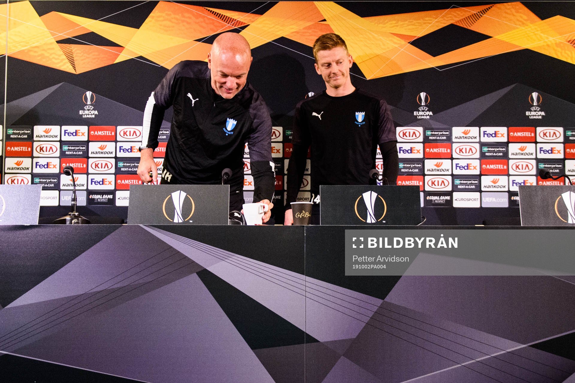 Uwe Rösler, head coach and Anders Christiansen of Malmö FF