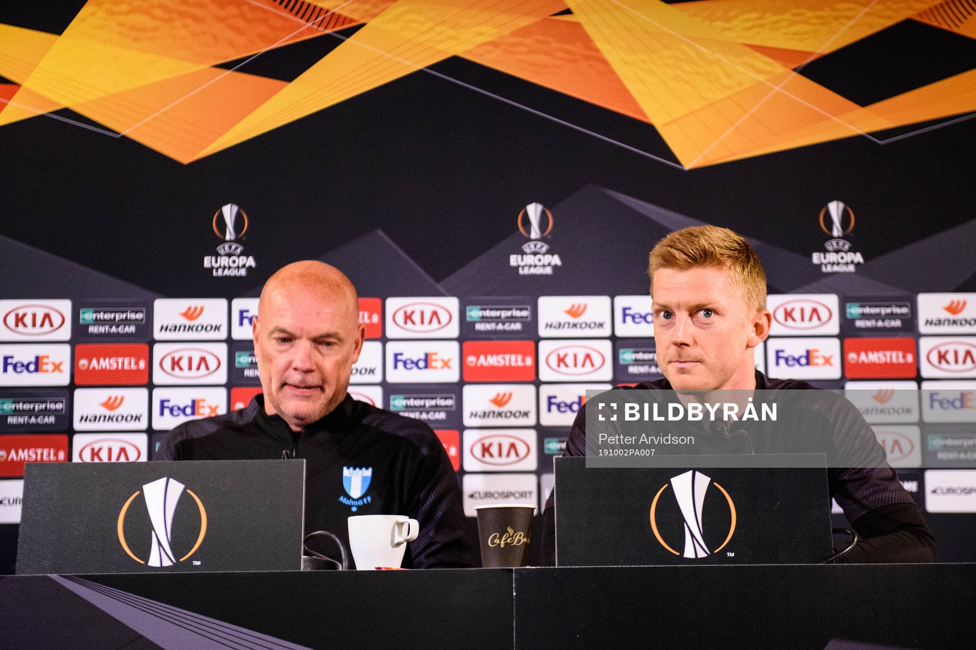 Uwe Rösler, head coach and Anders Christiansen of Malmö FF