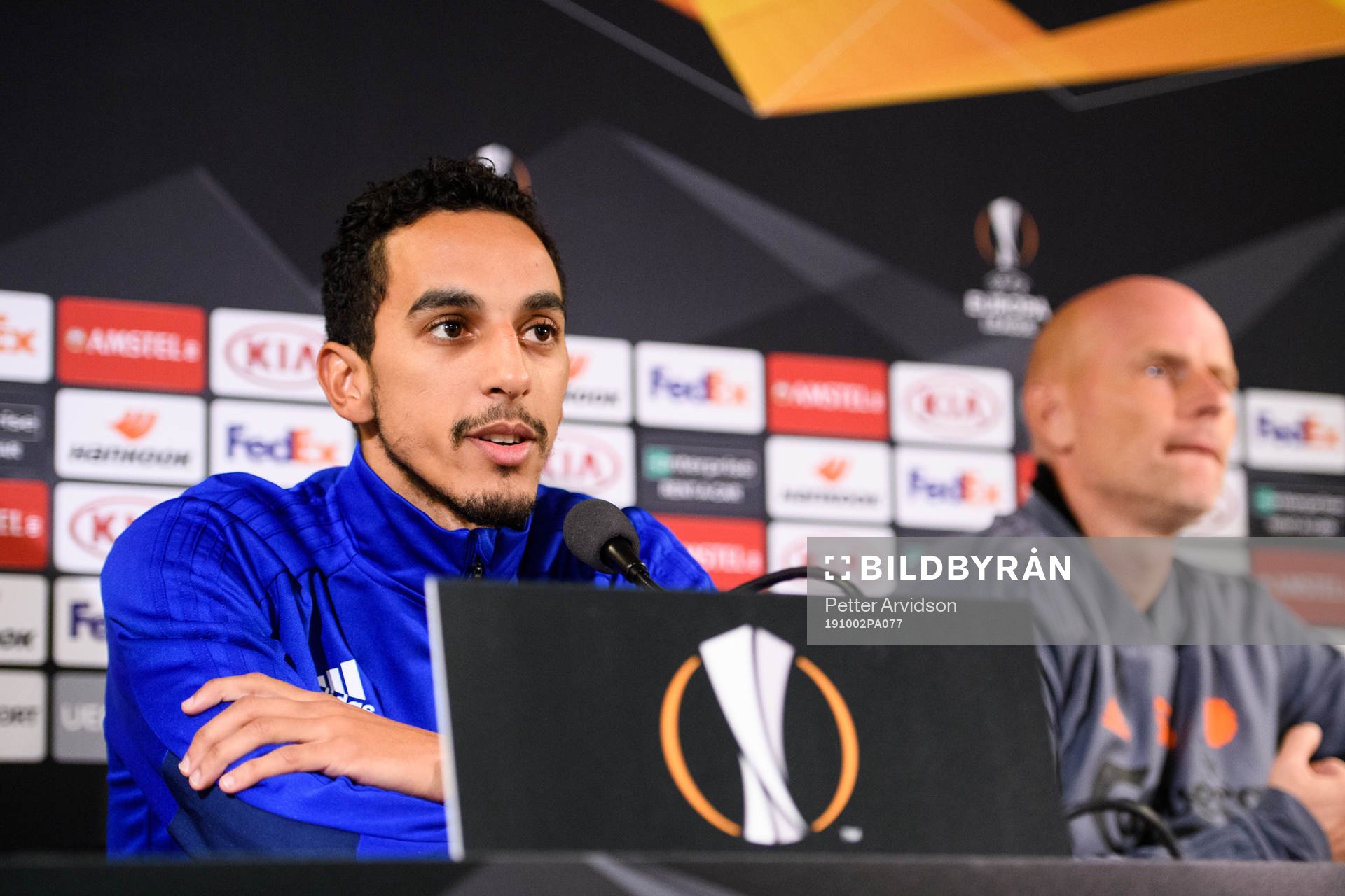 Carlos Zeca and Ståle Solbakken, head coach of FC