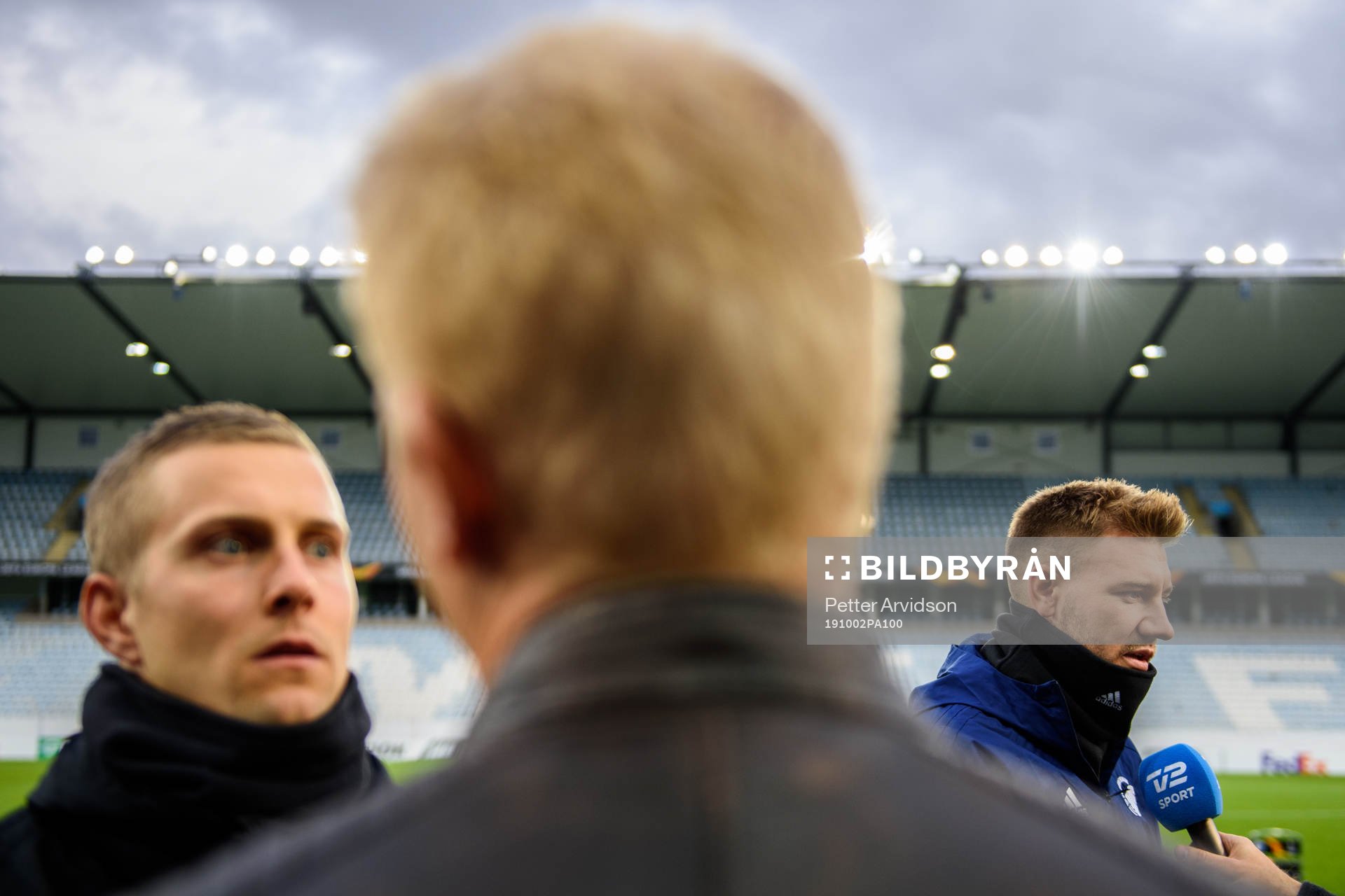 Karl-Johan Johnsson, goalkeeper and Nicklas Bendtner of FC