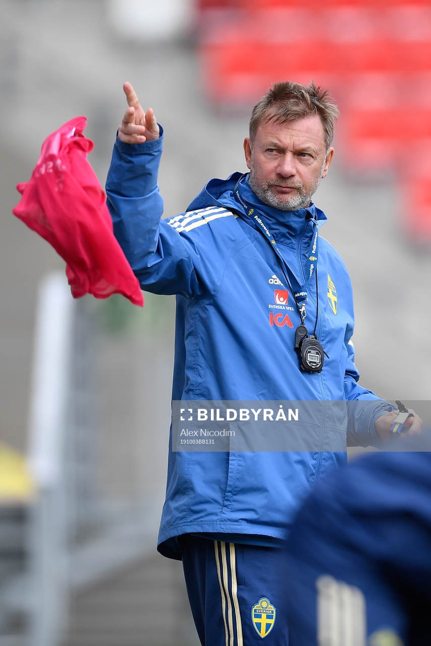Peter Gerhardsson, head coach of Sweden