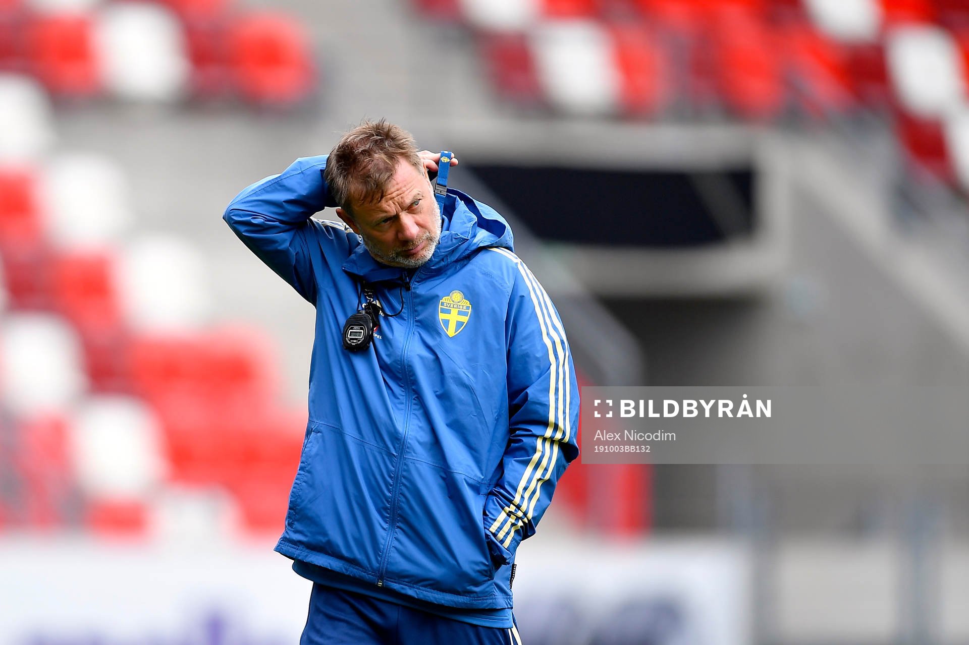 Peter Gerhardsson, head coach of Sweden