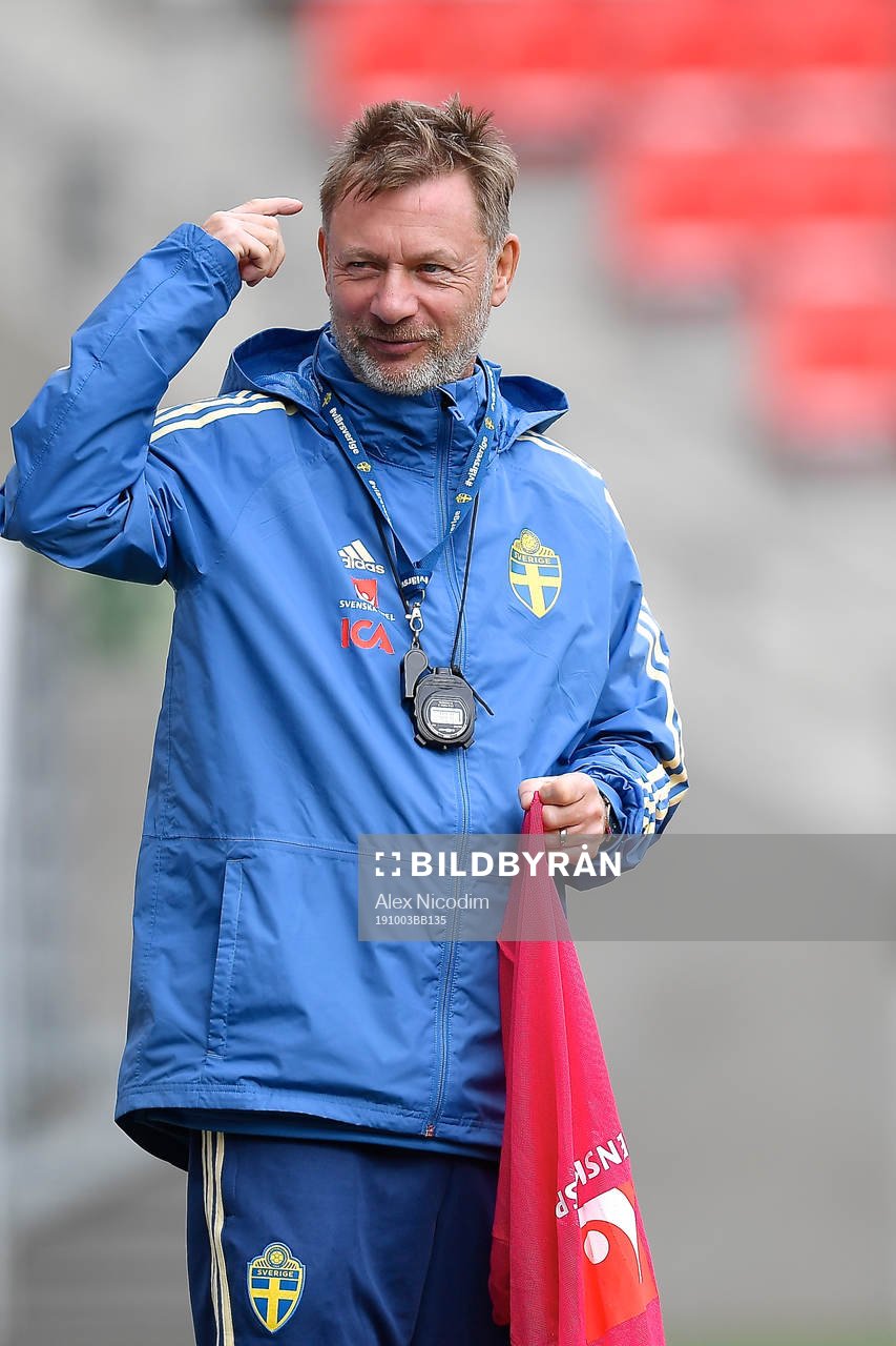 Peter Gerhardsson, head coach of Sweden
