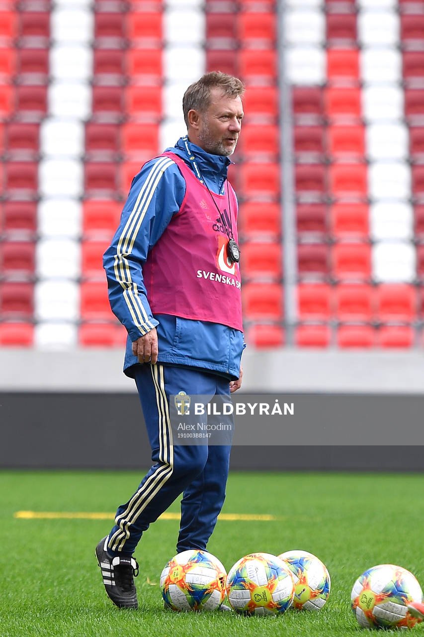Peter Gerhardsson, head coach of Sweden