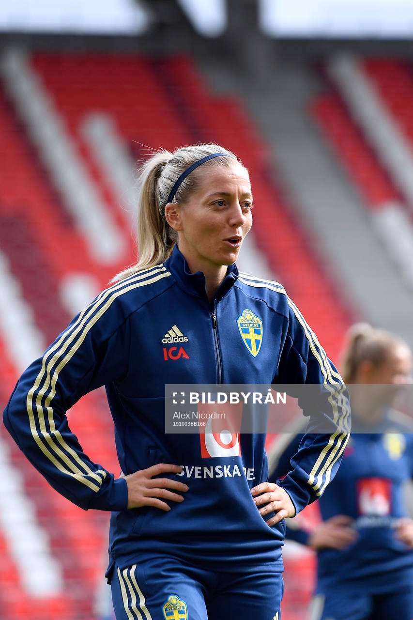 Linda Sembrant of Sweden reacts