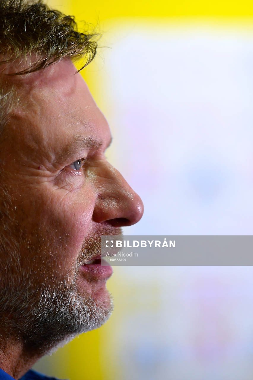 Peter Gerhardsson, head coach of Sweden