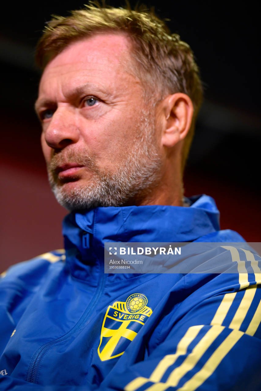 Peter Gerhardsson, head coach of Sweden