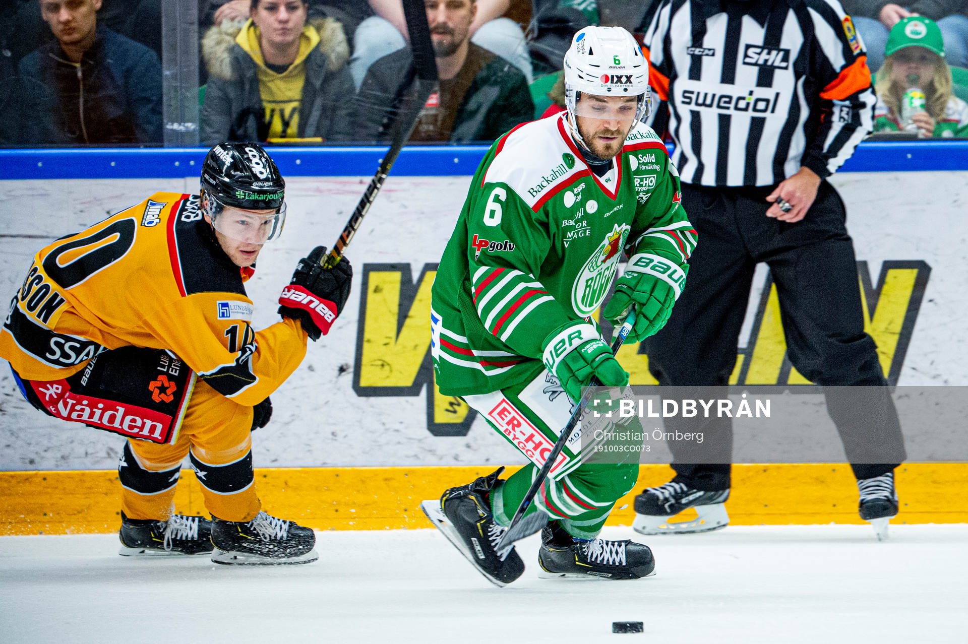 Rögles Craig Schira och Luleås Einar Emanuelsson