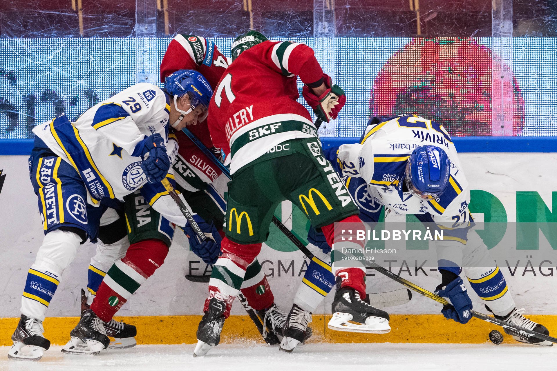 Leksands David Rundqvist och Marek Hrivik och Frölundas