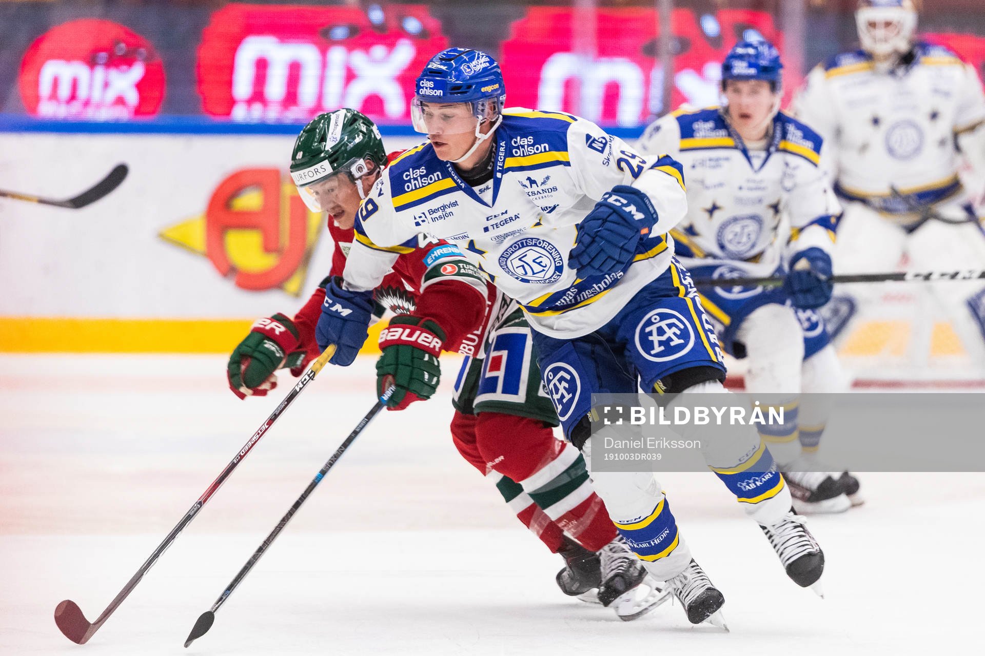 Frölundas Joel Mustonen och Leksands David Rundqvist