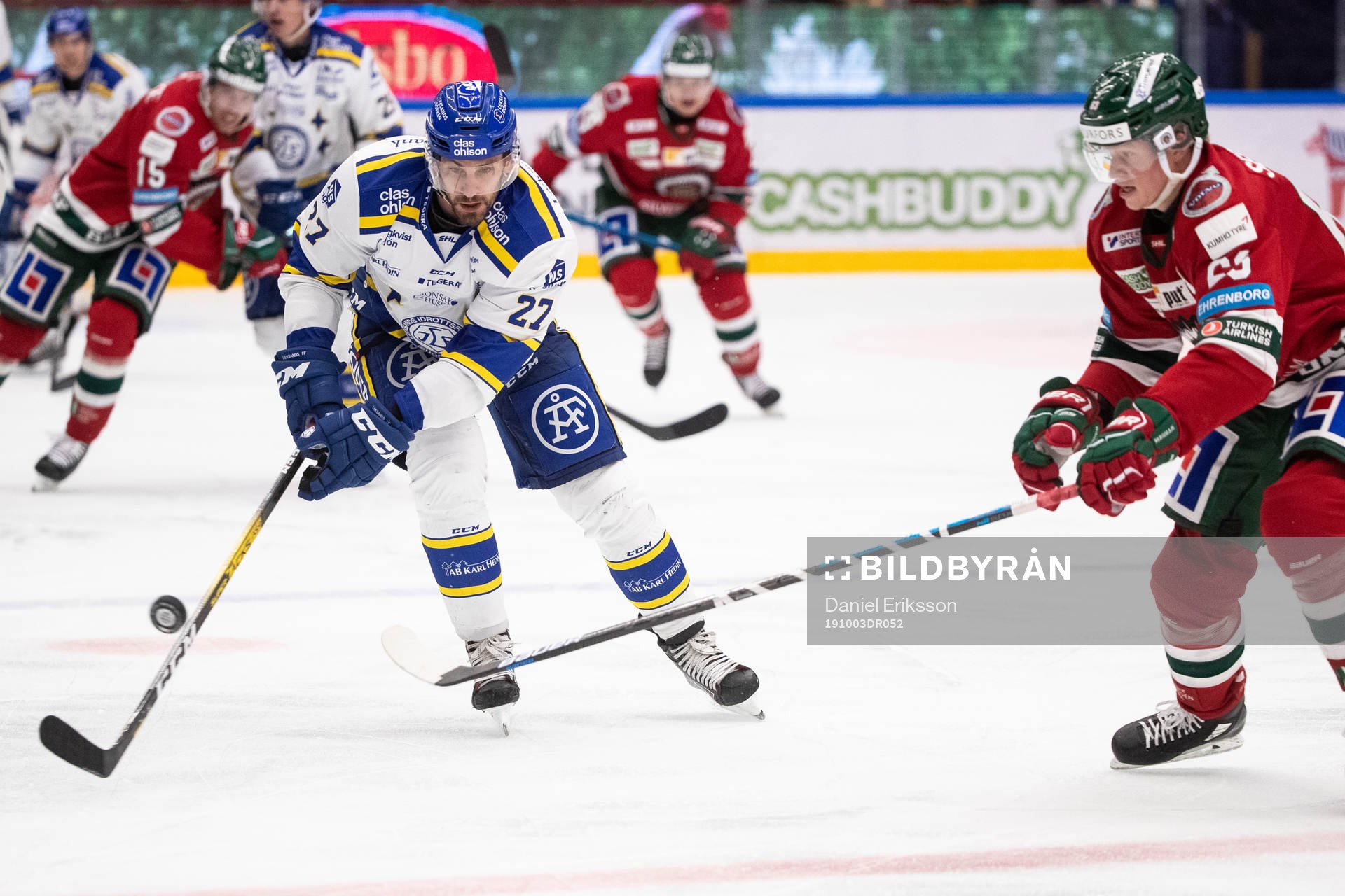 Leksands Marek Hrivik och Frölundas Julius Bergman