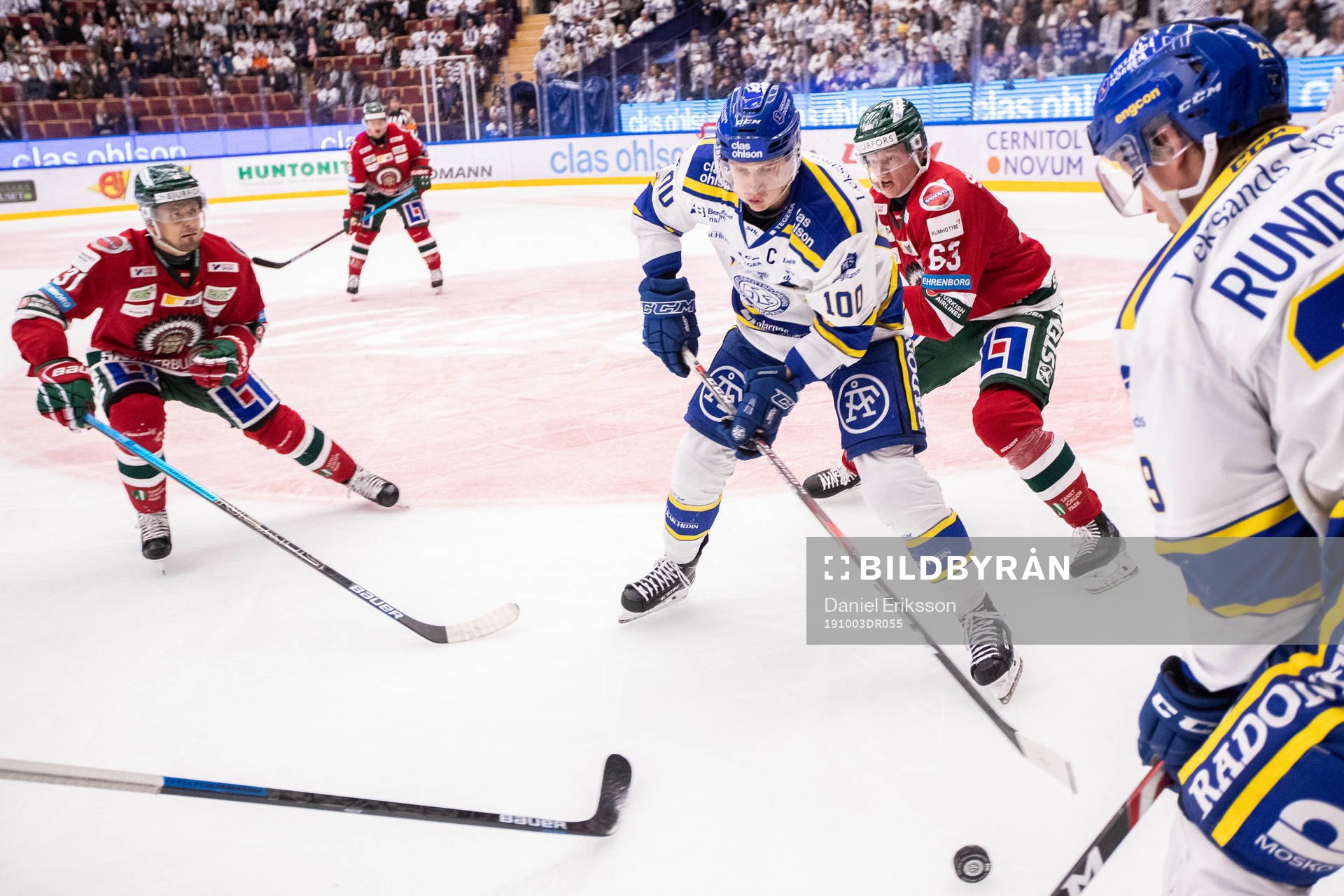 Leksands Martin Karlsson och Frölundas Julius Bergman