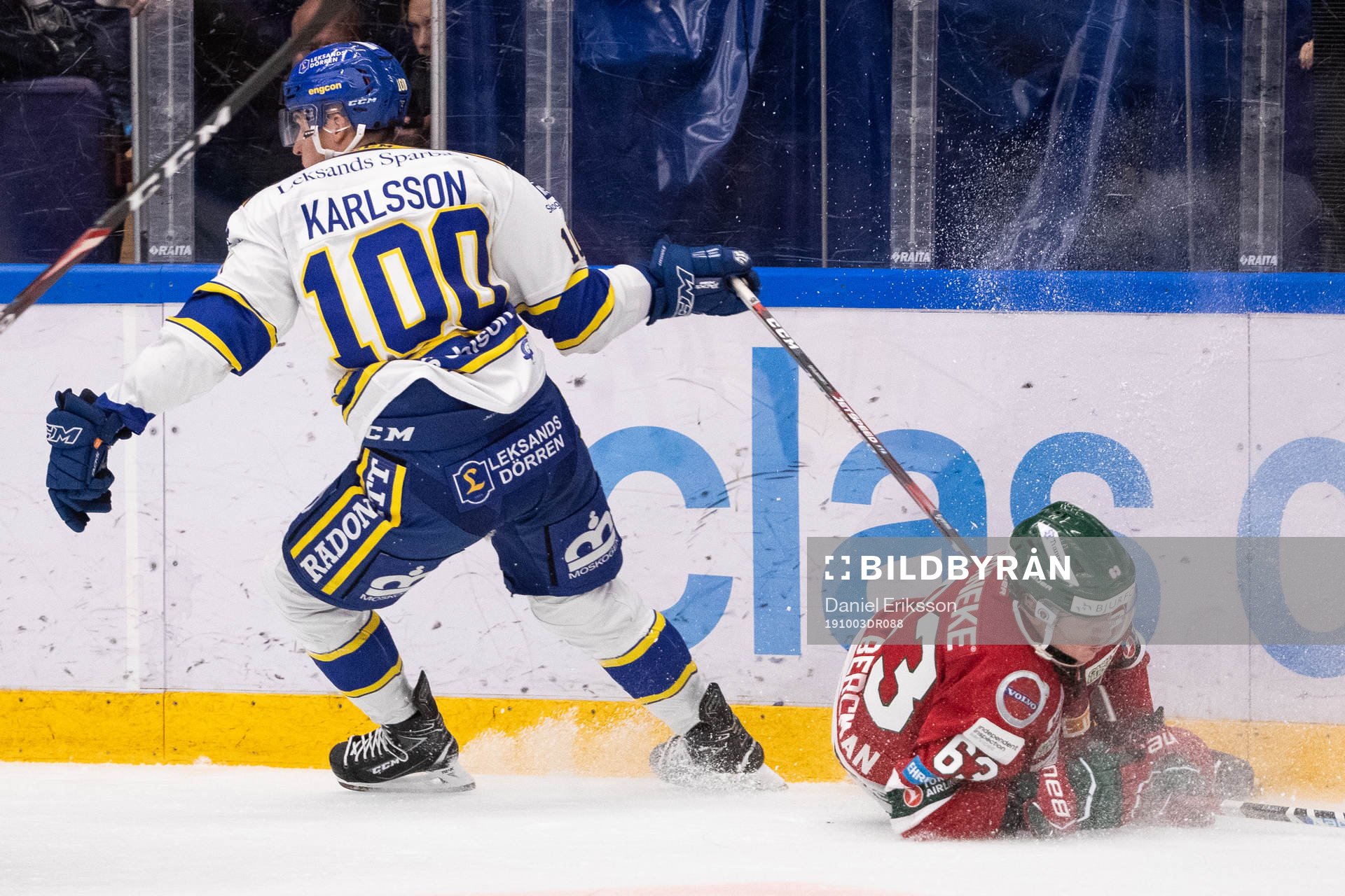 Leksands Martin Karlsson och Frölundas Julius Bergman