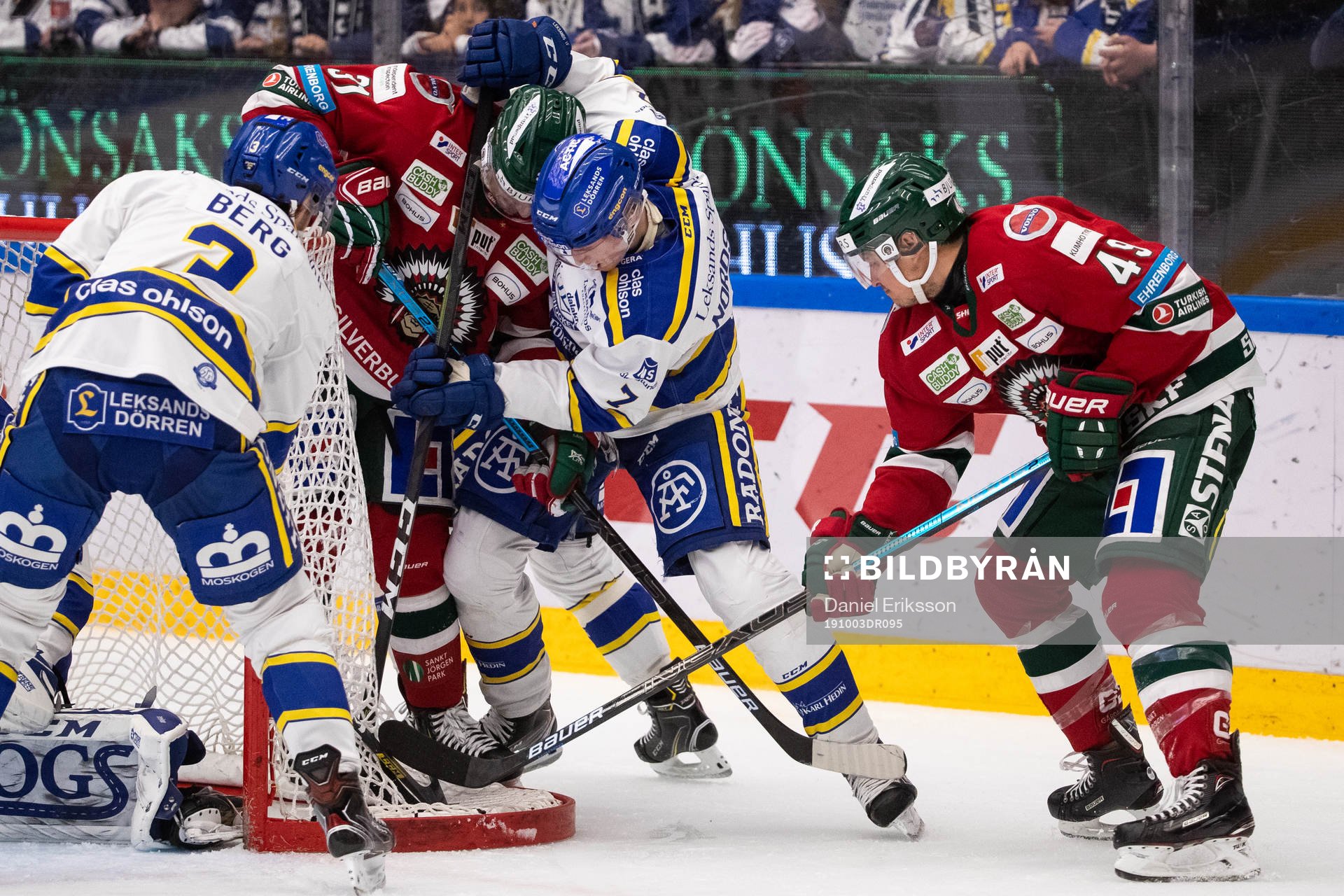 Frölundas Nicklas Lasu och Leksands Lucas Nordsäter och