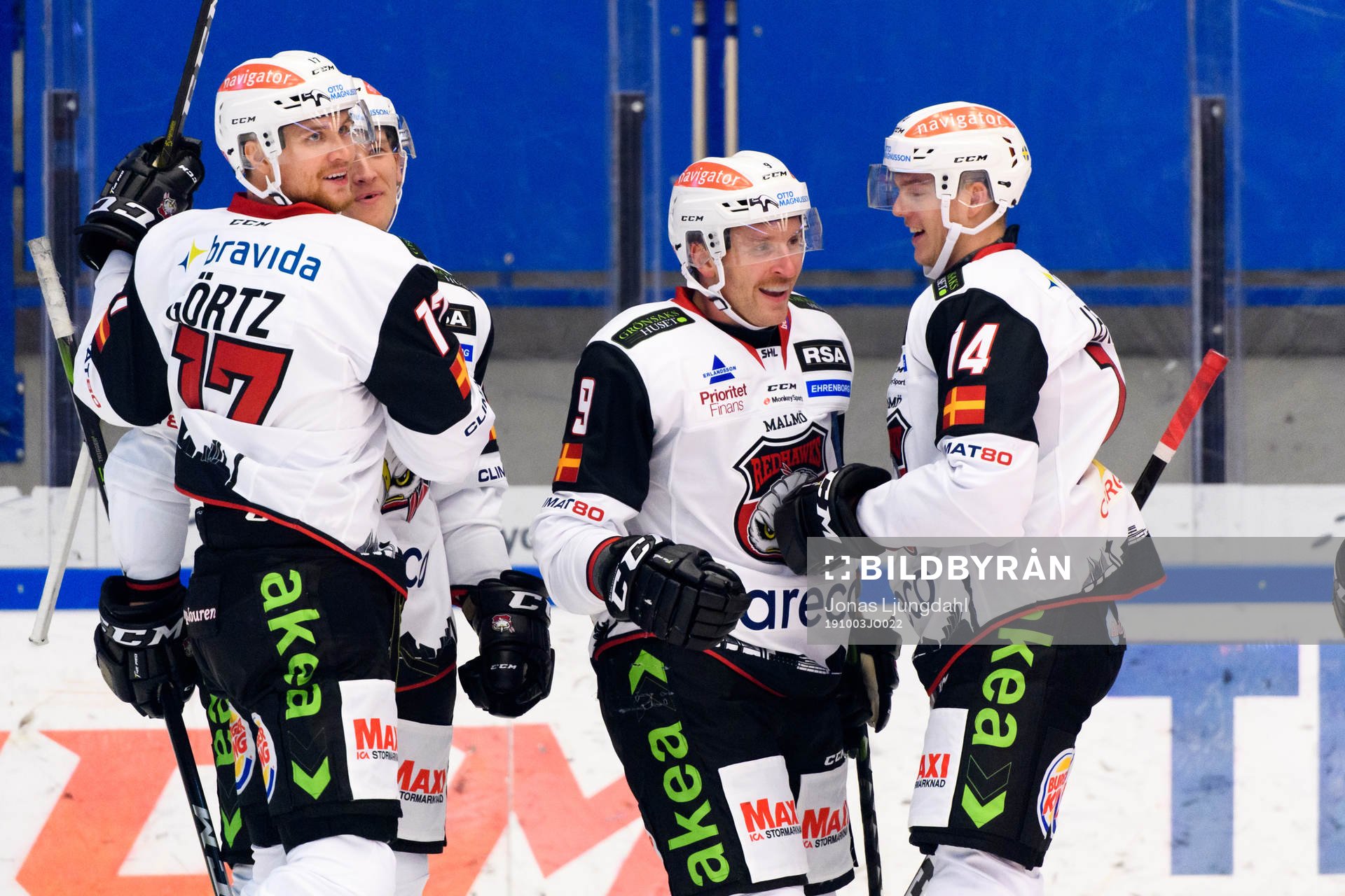 Malmö Redhawks Frederik Storm jublar
