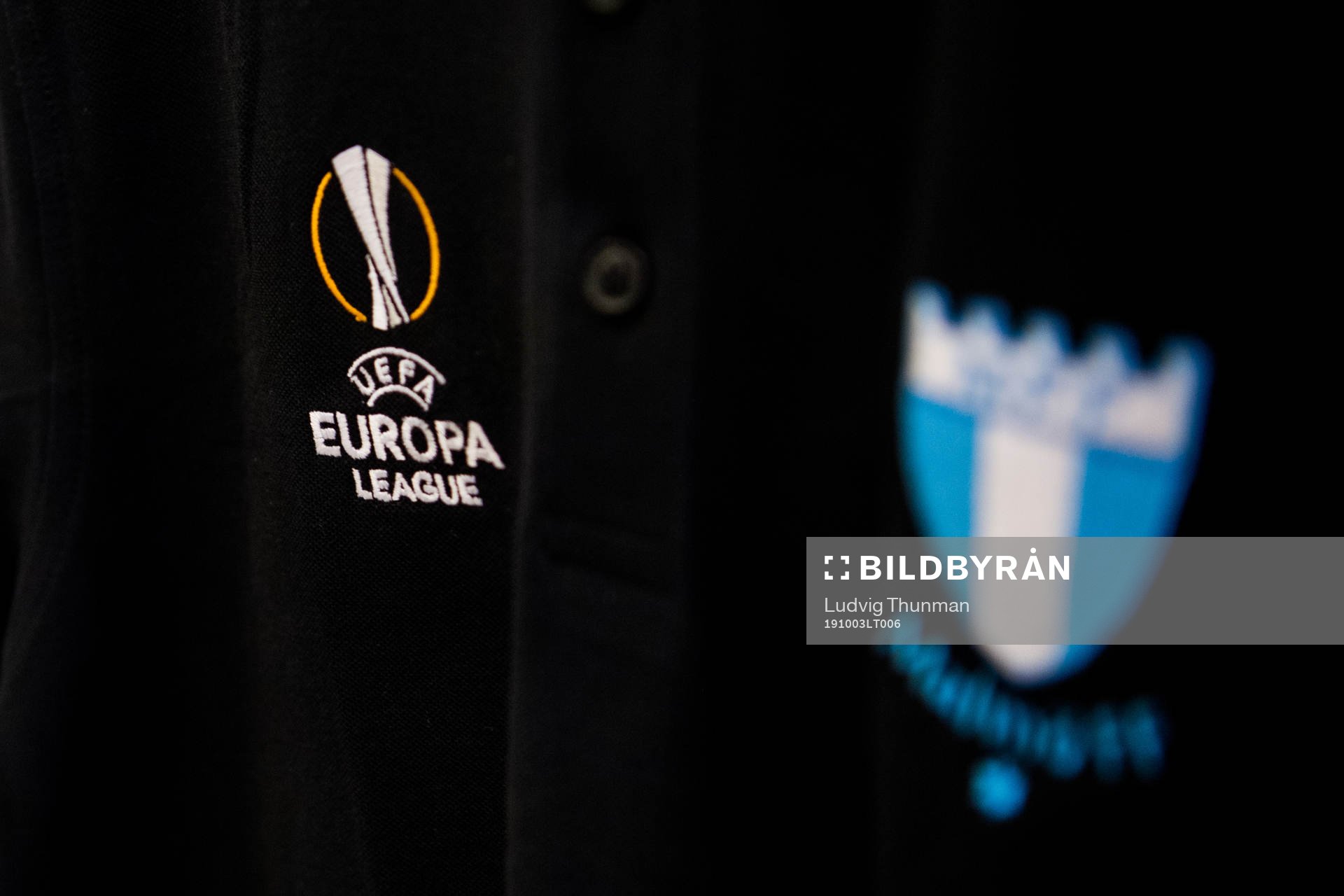 The logo of UEFA Europa League and Malmö FF
