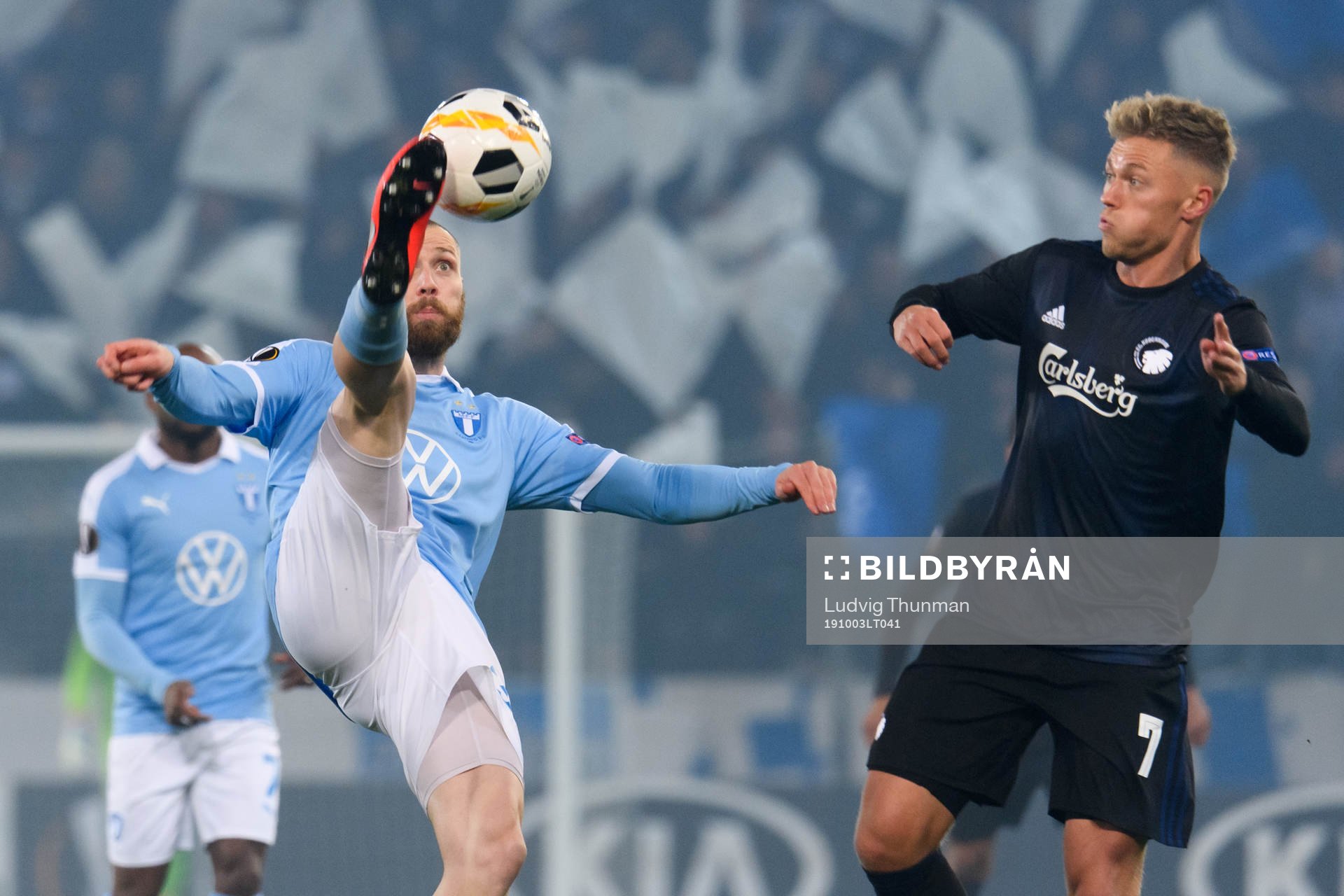Jo Inge Berget of Malmö FF and Viktor Fischer of FC