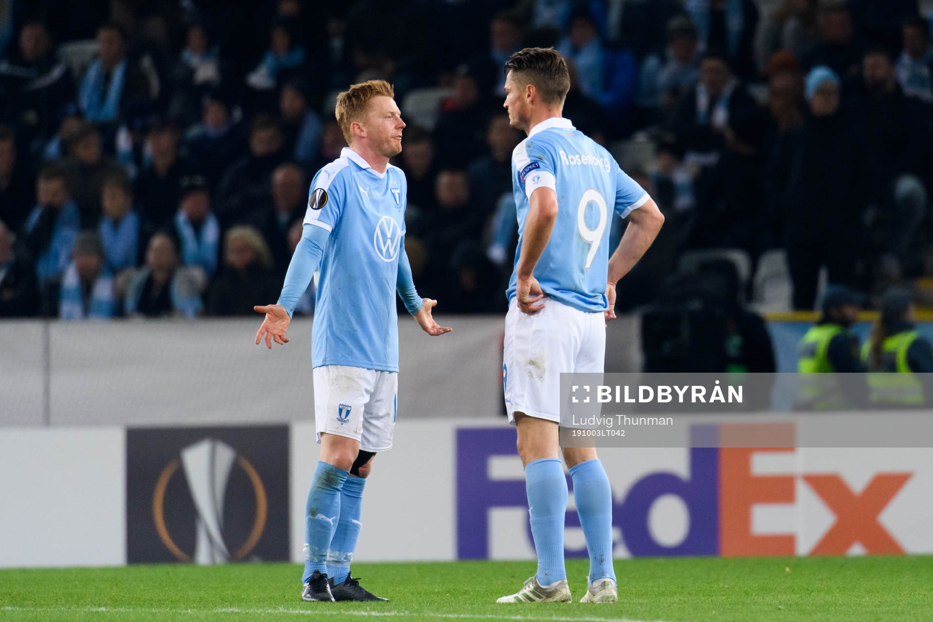 Anders Christiansen and Markus Rosenberg of Malmö FF
