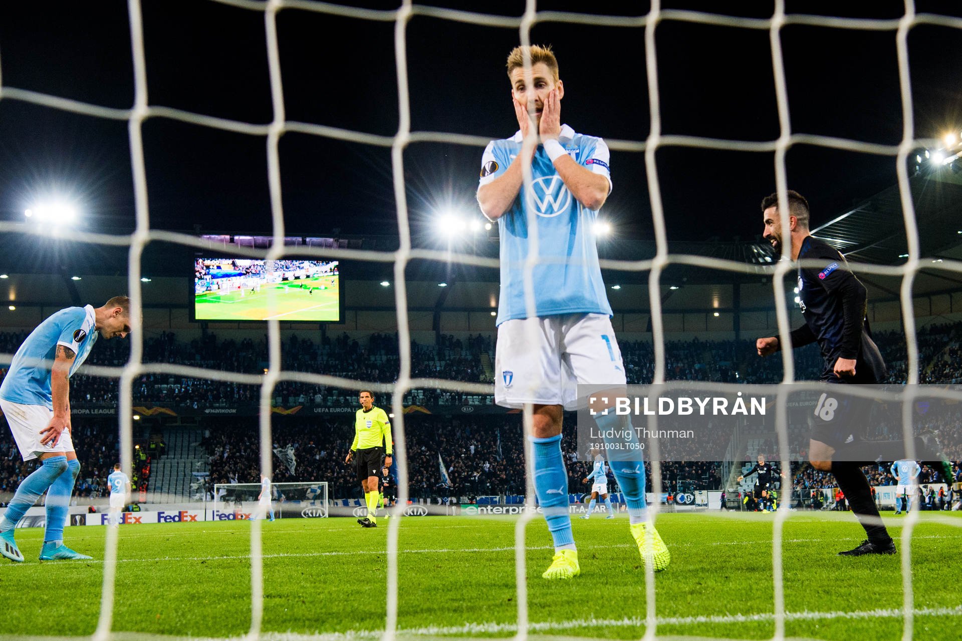 Sören Rieks and Rasmus Bengtsson of Malmö FF looks