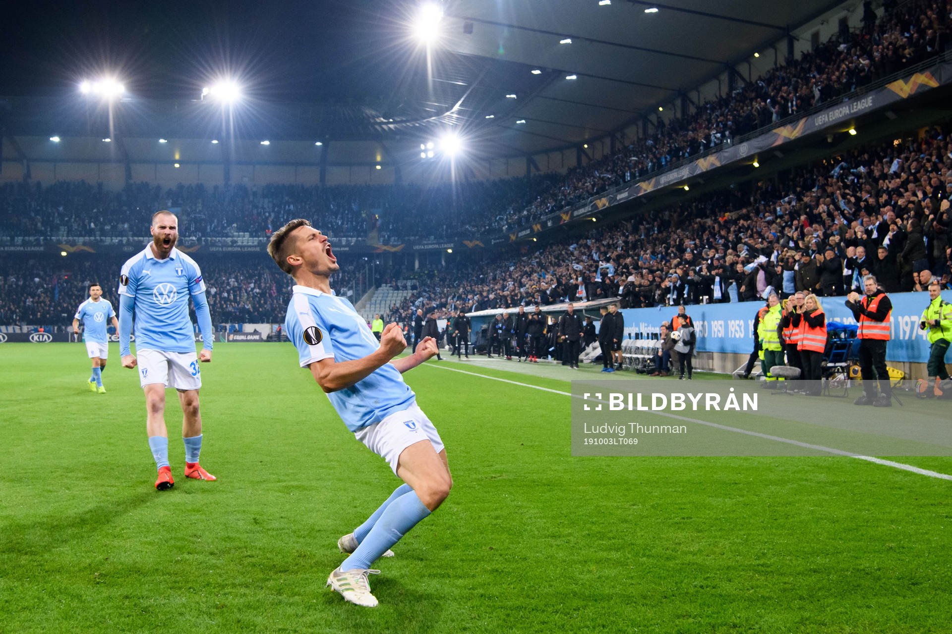 Markus Rosenberg of Malmö FF celebrates