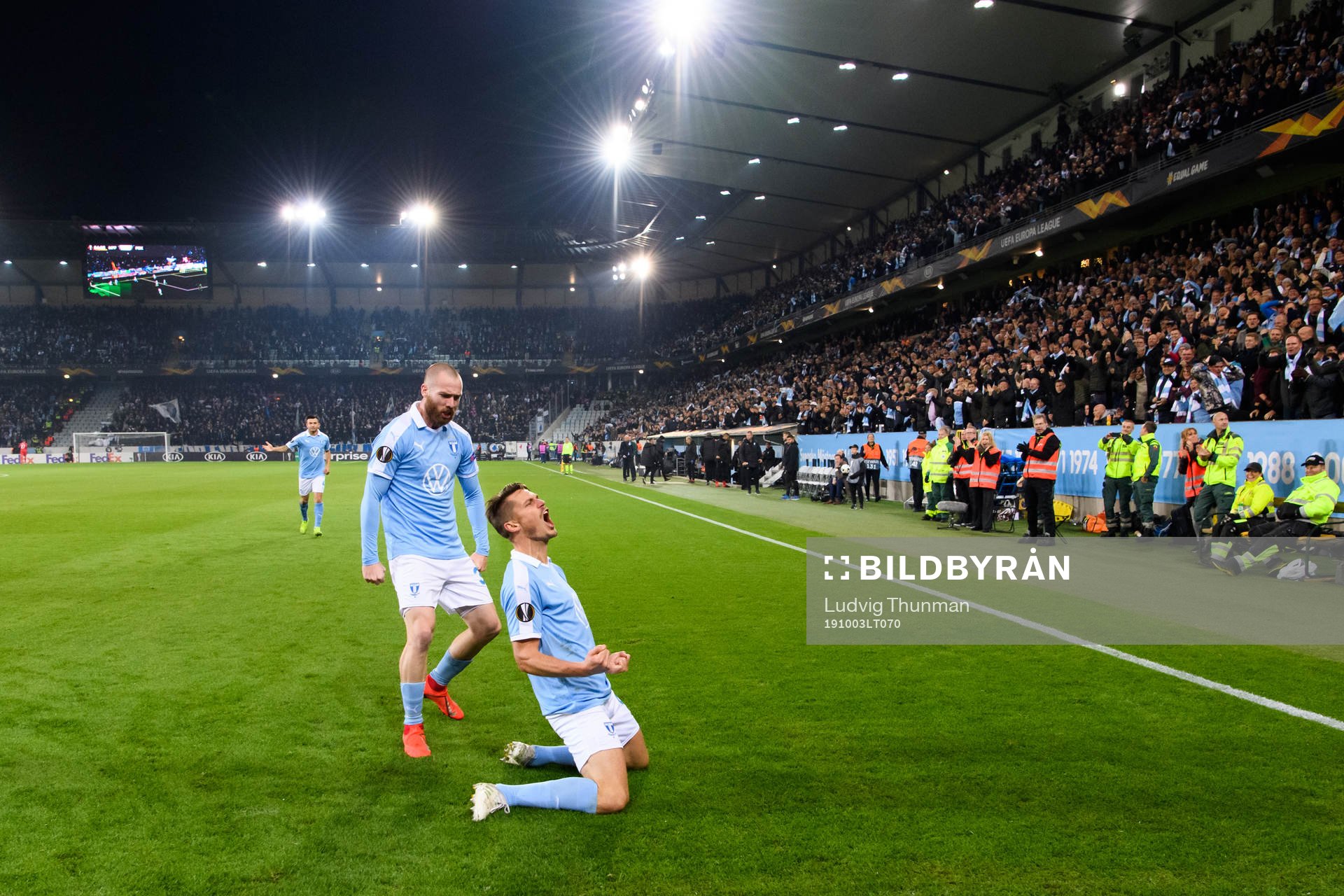 Markus Rosenberg of Malmö FF celebrates
