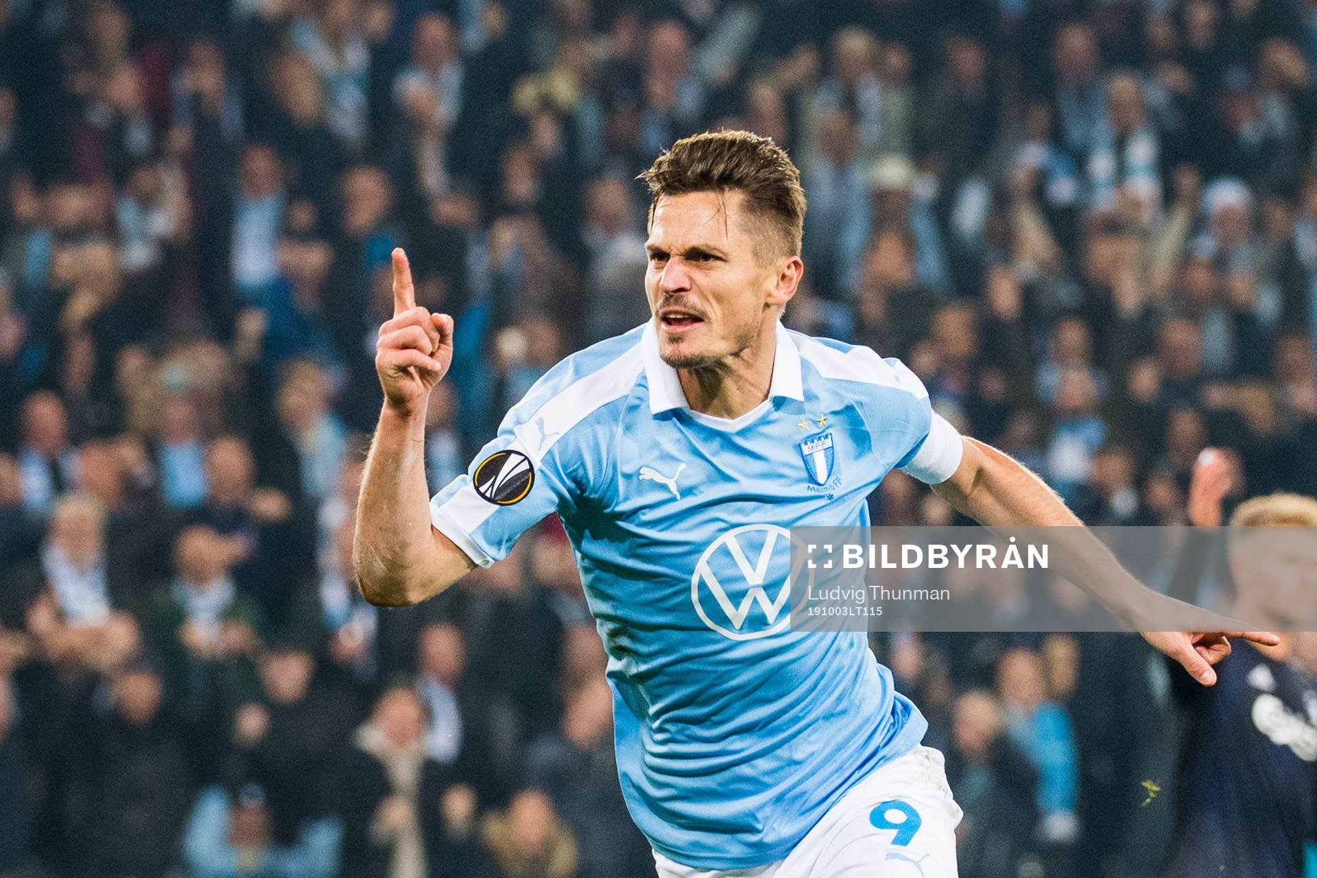 Markus Rosenberg of Malmö FF celebrates