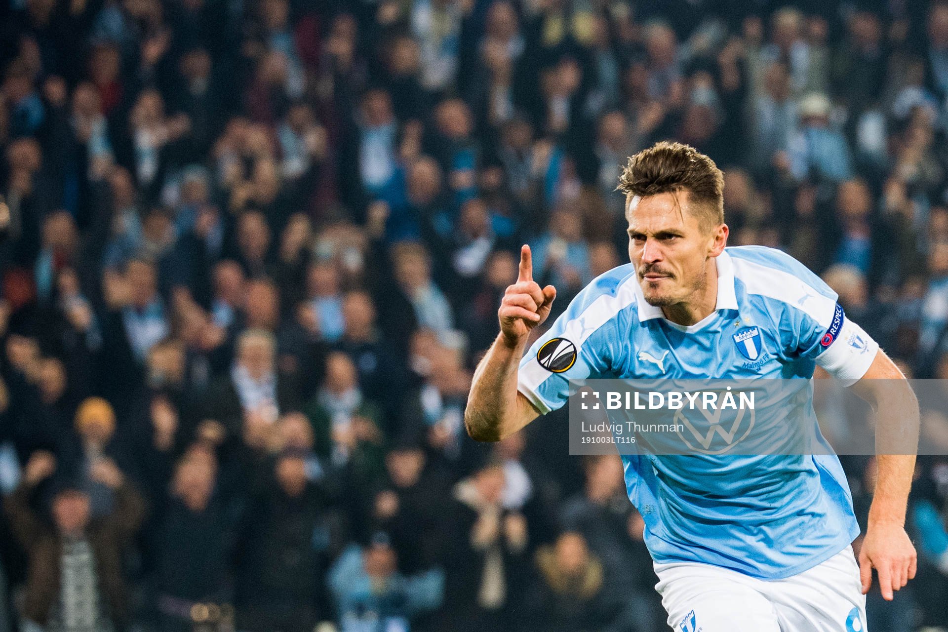 Markus Rosenberg of Malmö FF celebrates
