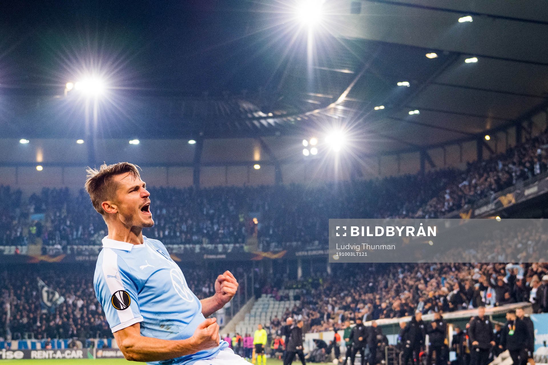 Markus Rosenberg of Malmö FF celebrates