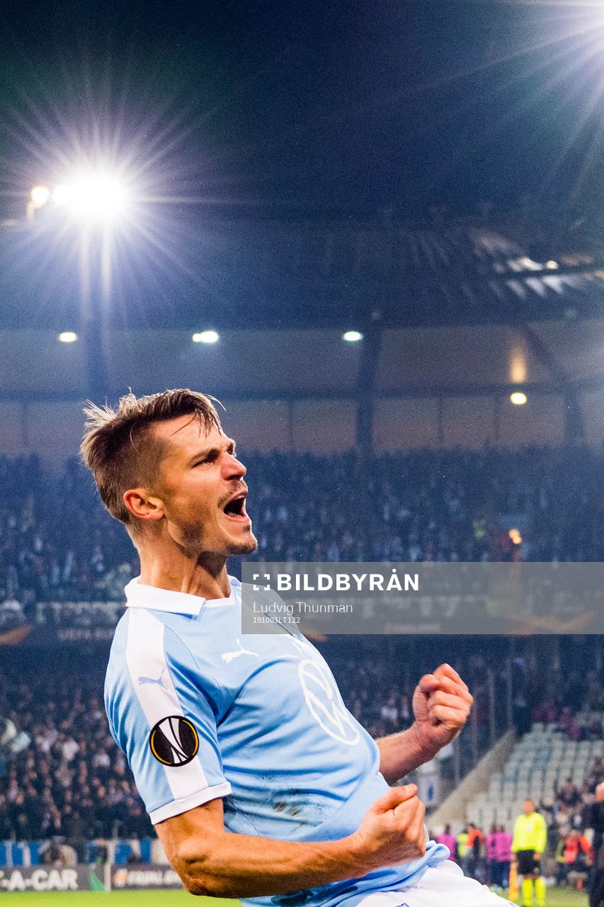 Markus Rosenberg of Malmö FF celebrates