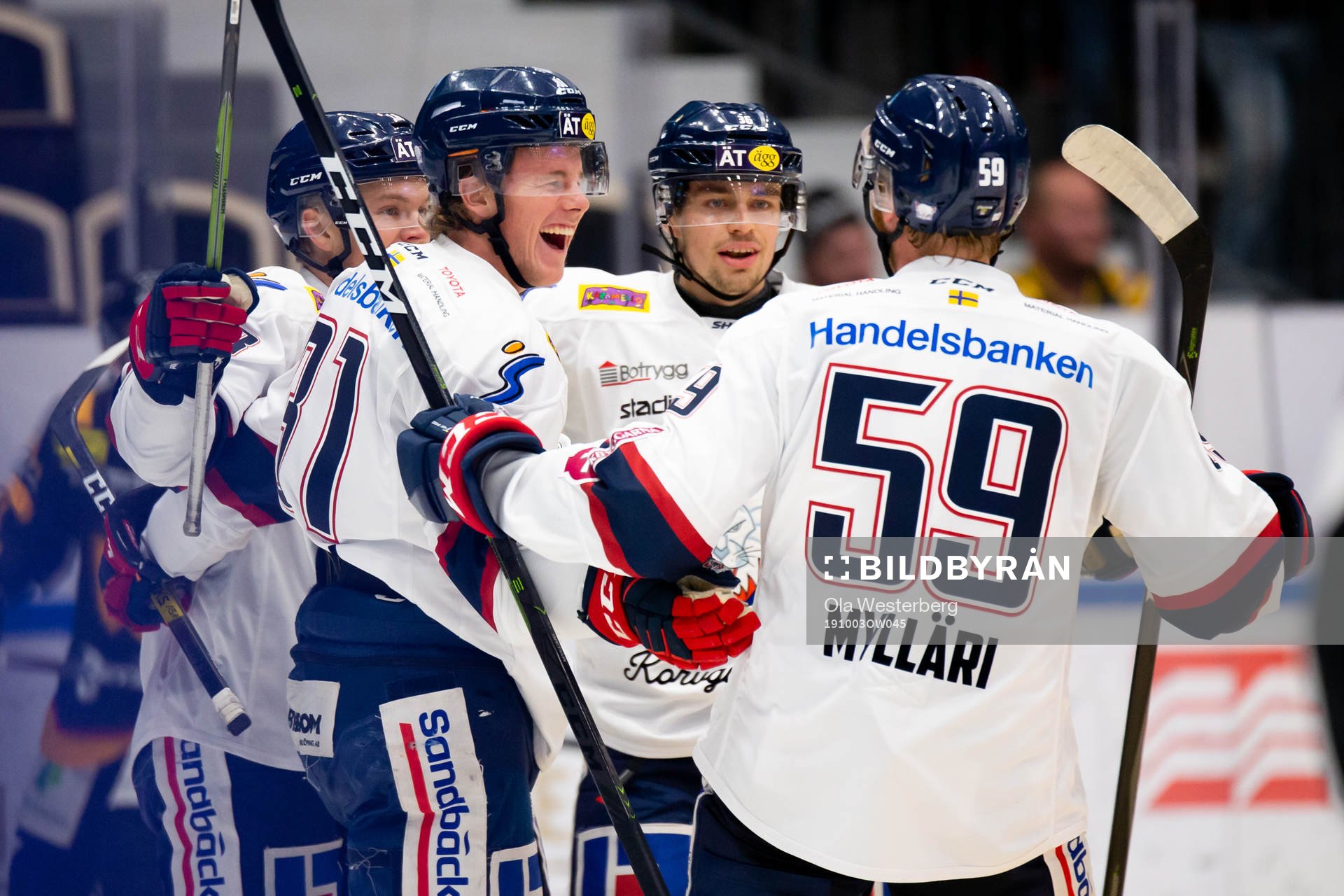 Linköpings Olle Lycksell och Anton Mylläri jublar