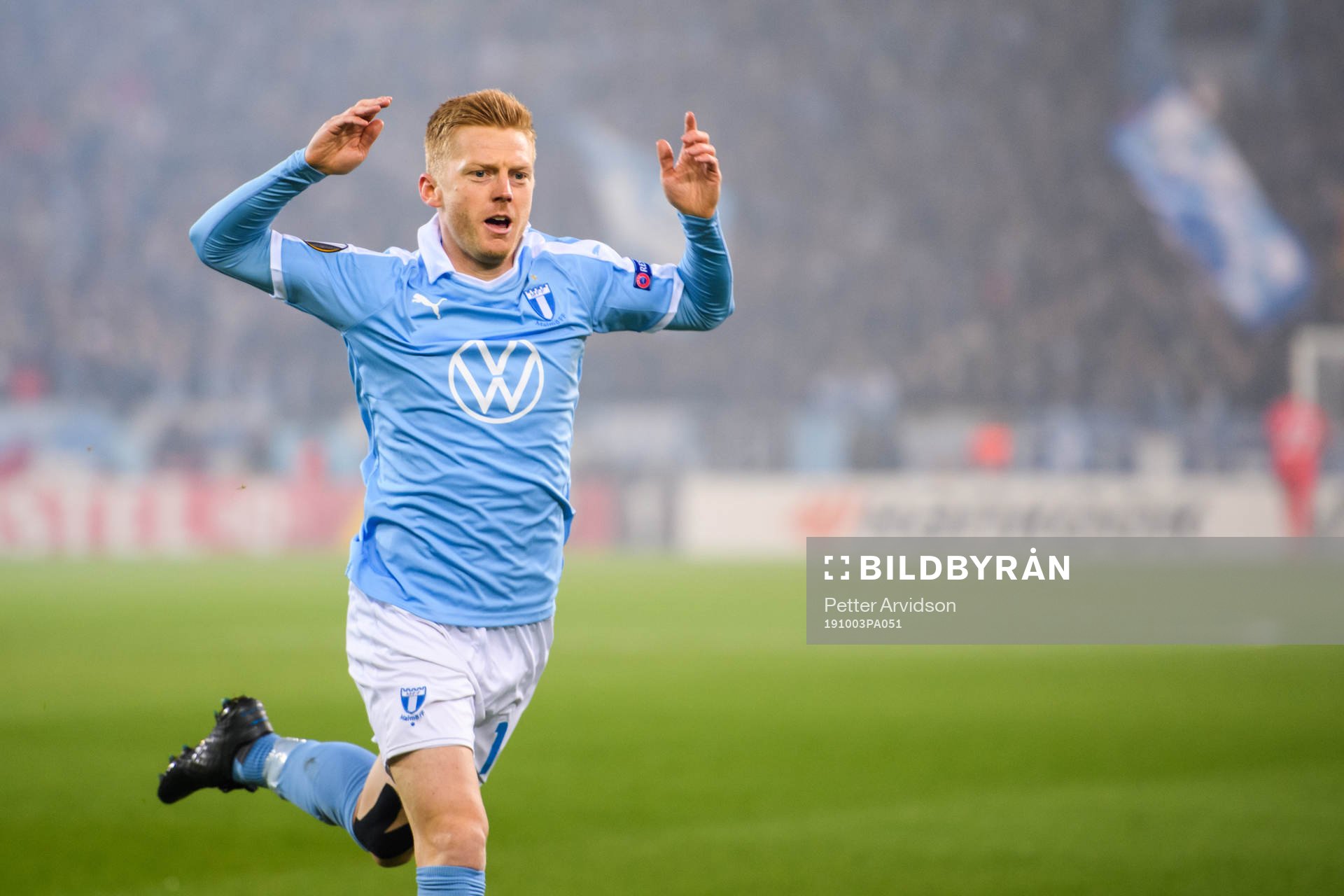 Anders Christiansen of Malmö FF reacts