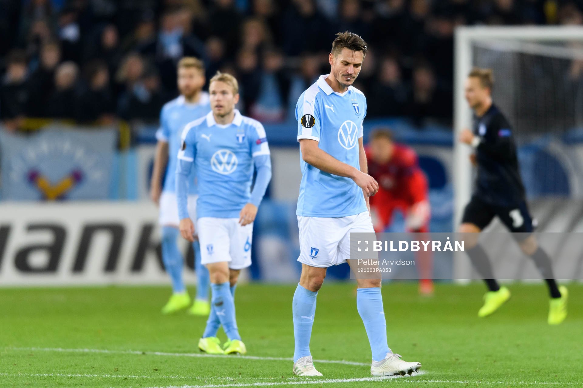 Markus Rosenberg of Malmö FF looks dejected