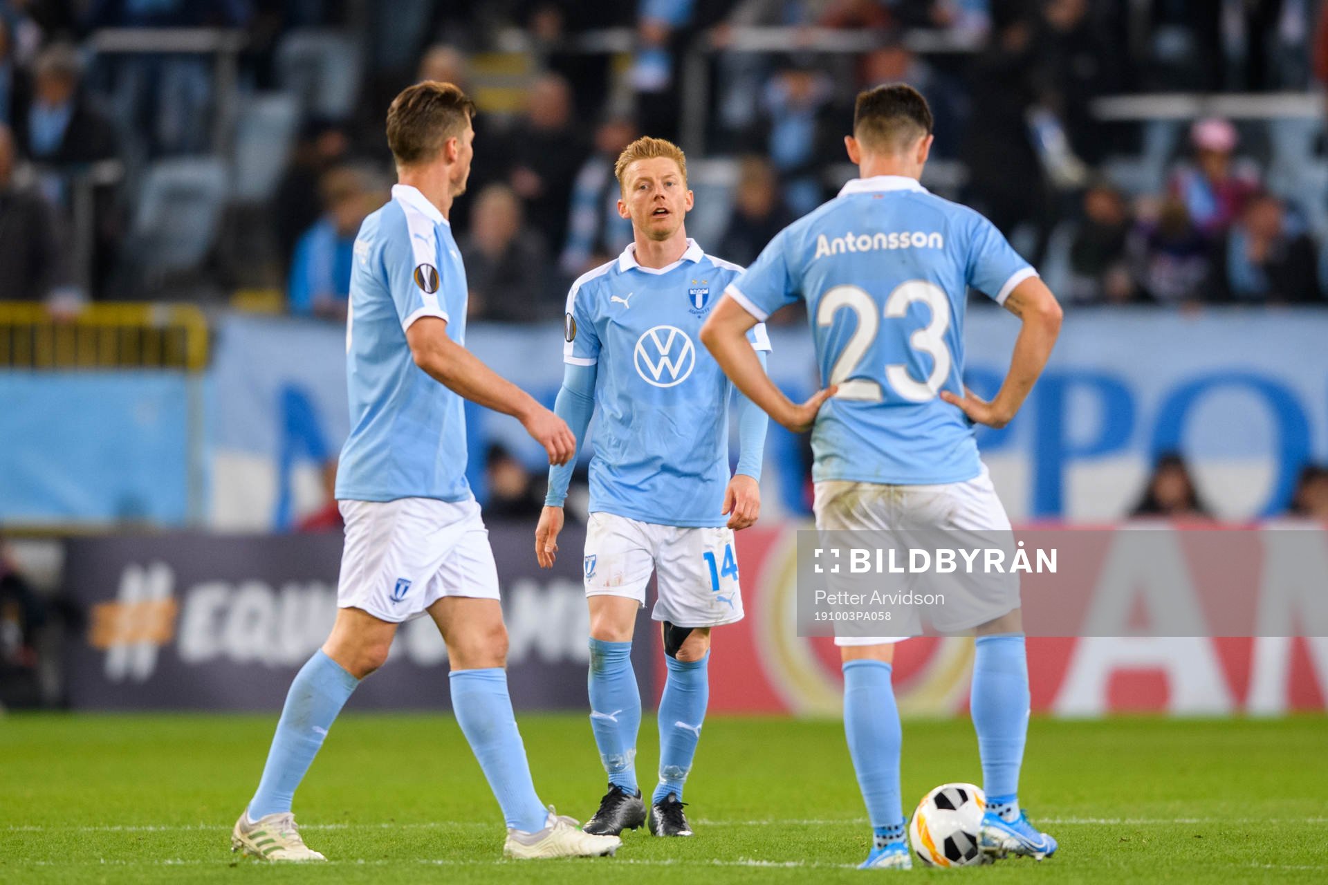 Anders Christiansen of Malmö FF looks dejected