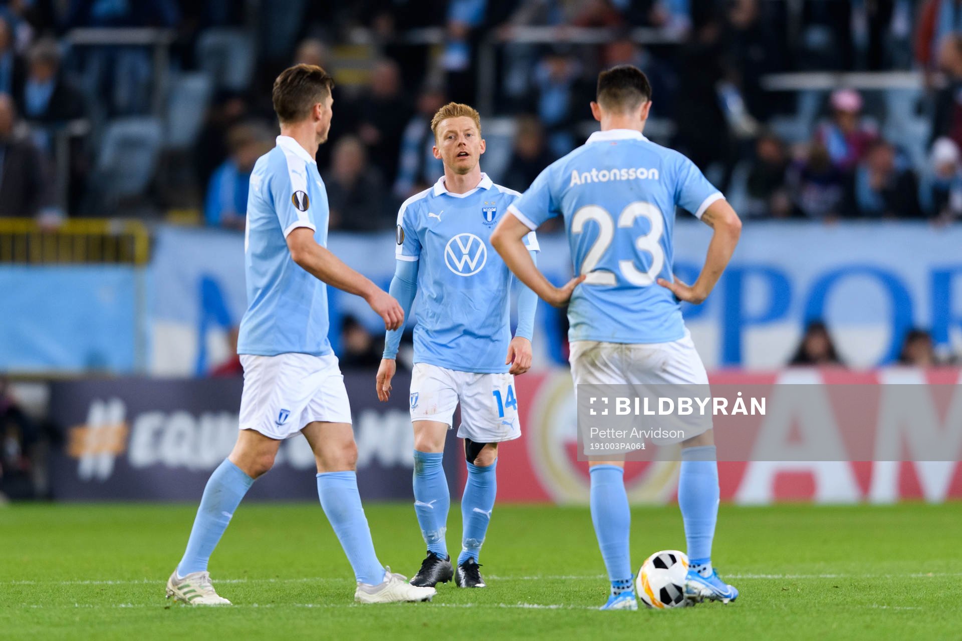 Anders Christiansen of Malmö FF looks dejected