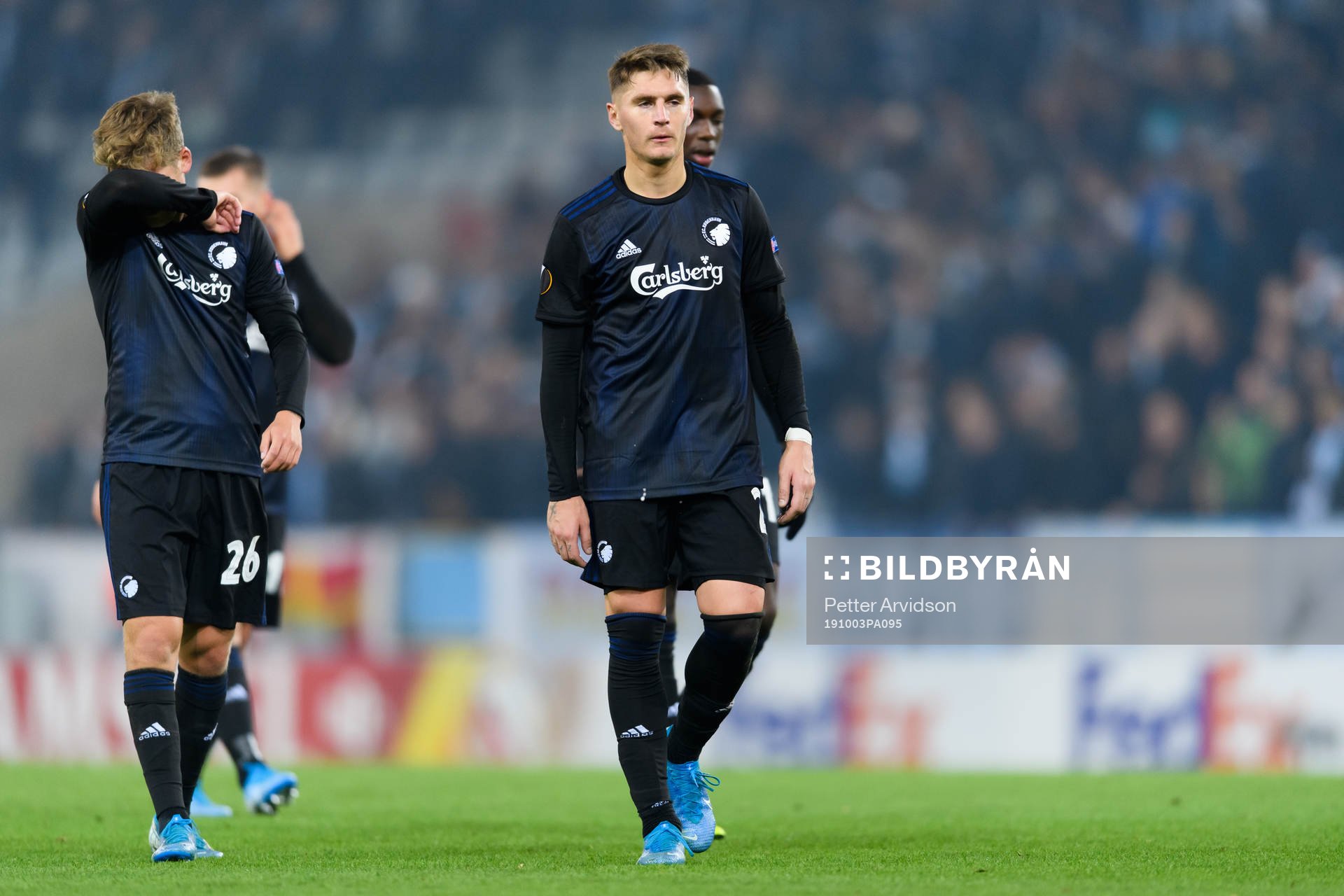 Guillermo Varela of FC Köpenhamn after the Europa league match between Malmö FF and FC Köpenhamn on October 3, 2019 in Malmö.