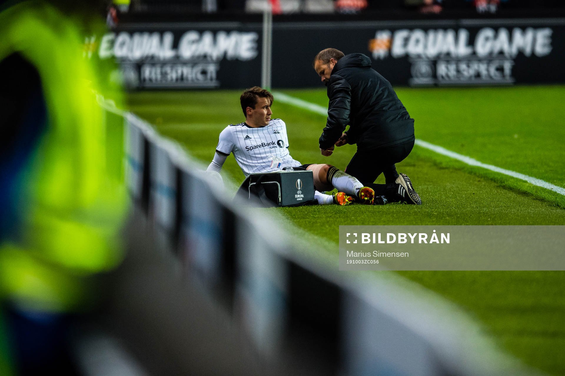 Anders Trondsen of Rosenborg in pain