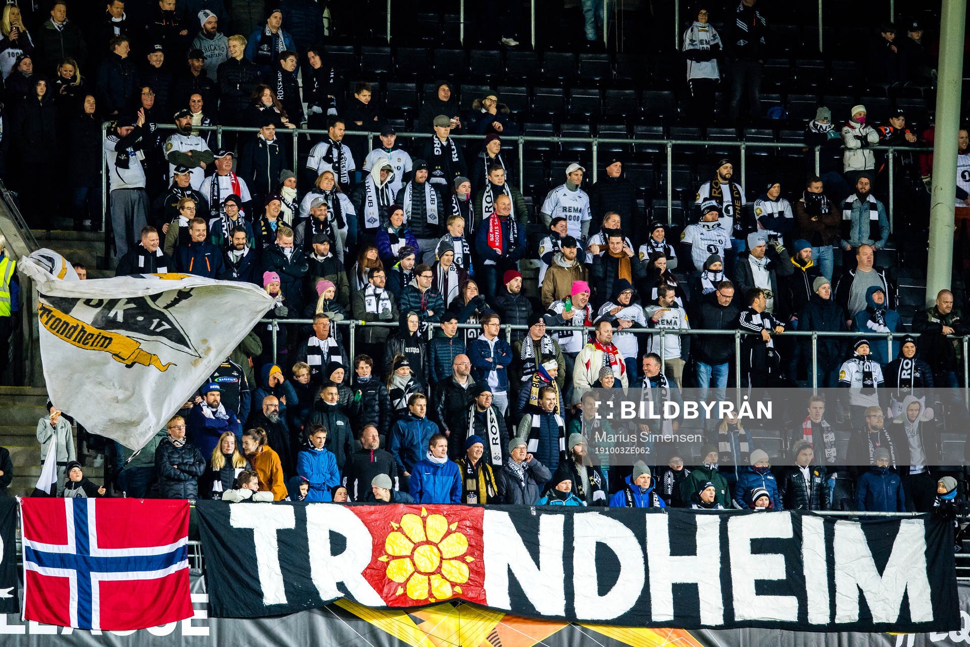 Spectators in the stands