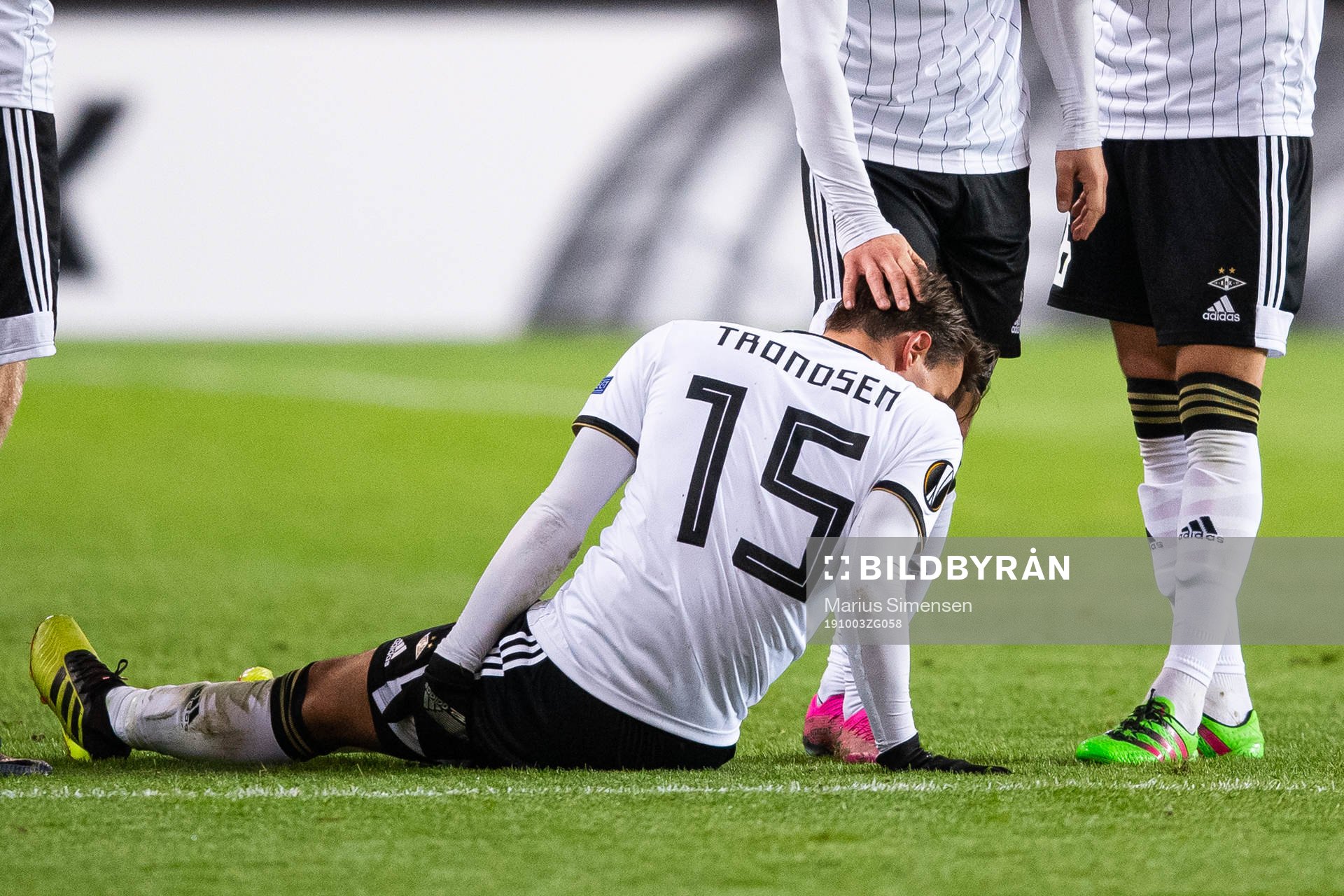 Anders Trondsen of Rosenborg injured