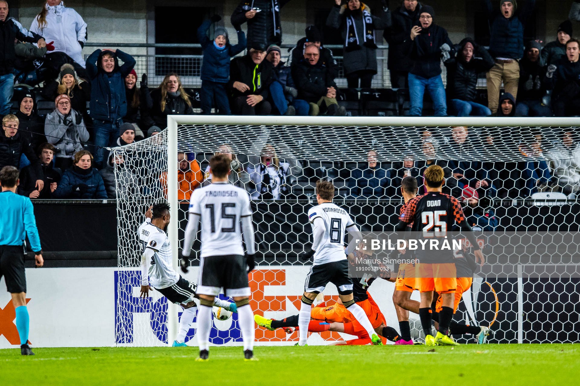 Samuel Adeniyi Adegbenro of Rosenborg scores the 1-3 goal