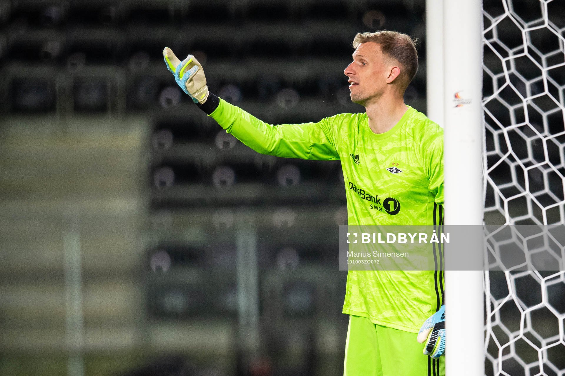 Goalkeeper André Hansen of Rosenborg