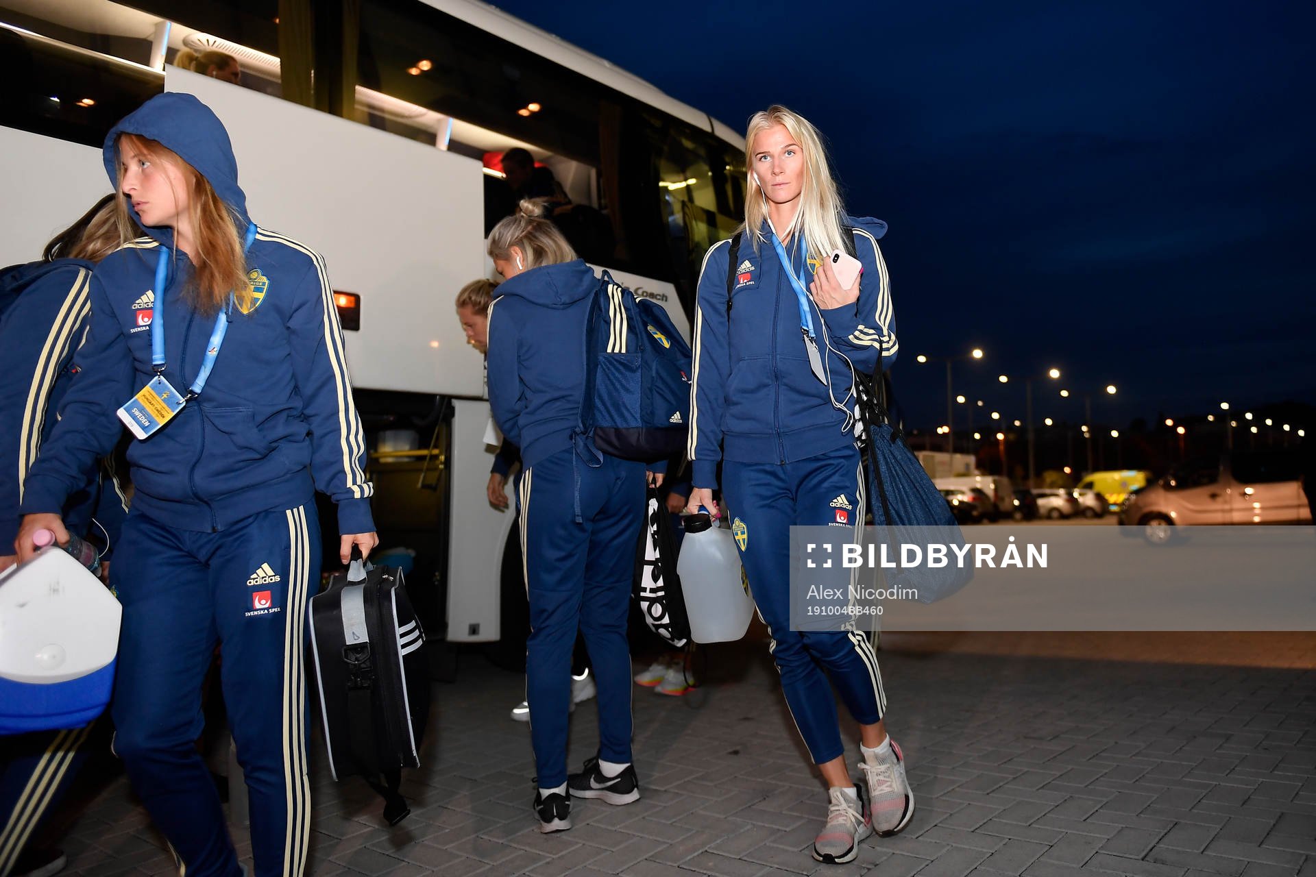 Sofia Jakobsson of Sweden arrives