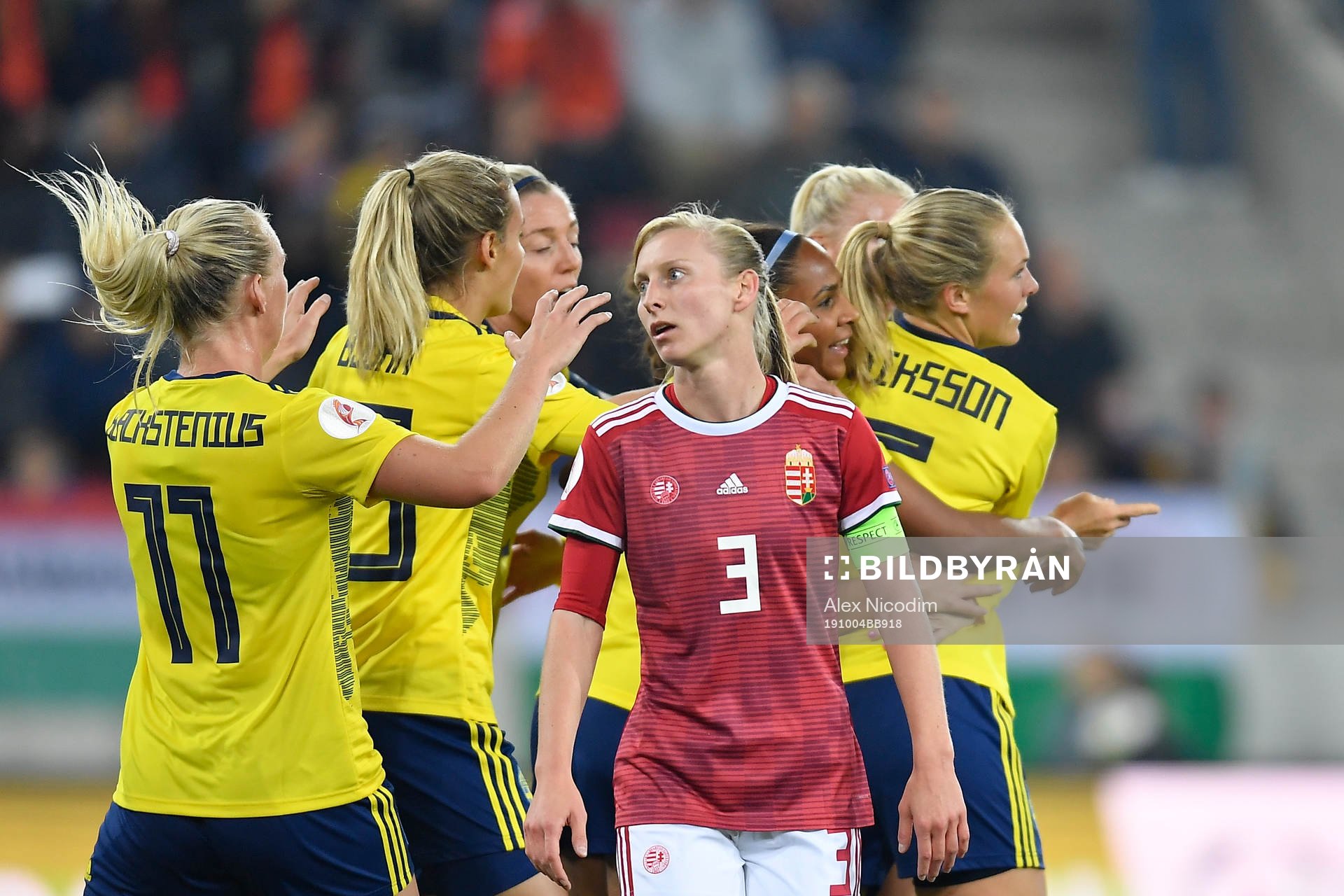 Magdalena Ericsson, Hanna Glas and Jonna Andersson of