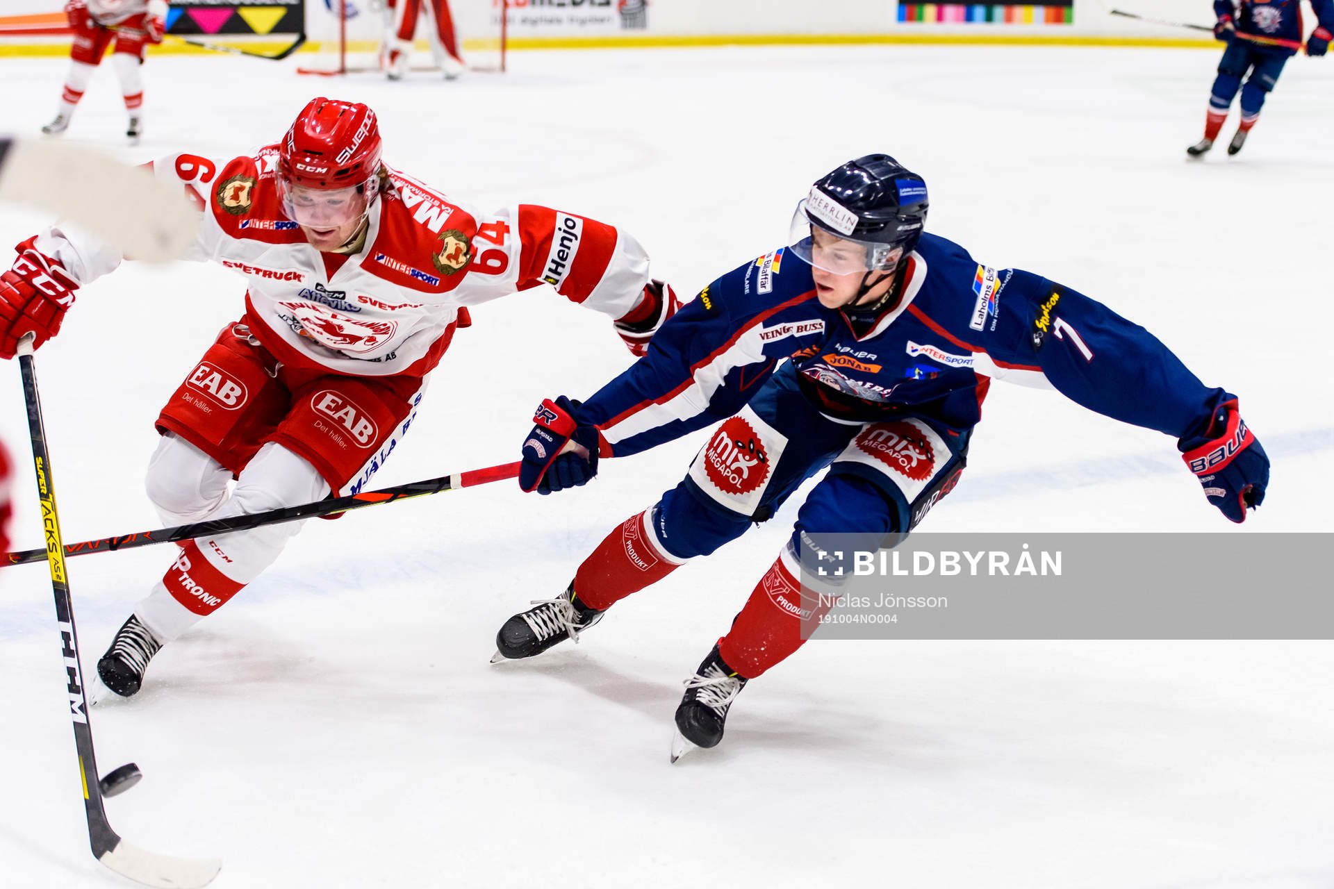 Troja/Ljungbys Emil Ericsson och  Halmstads Melker Iversen