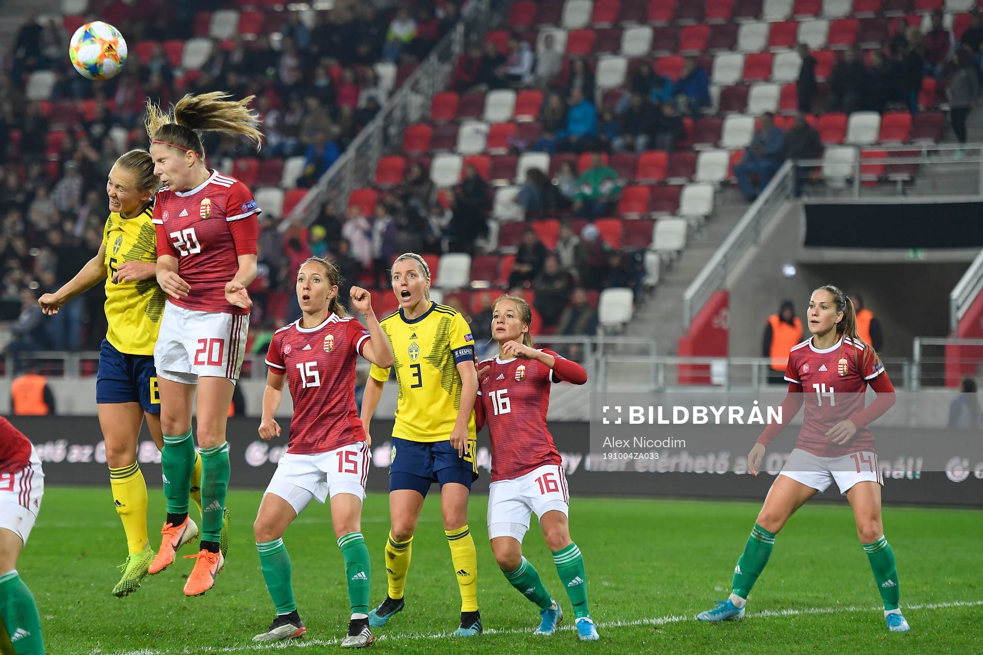 Magdalena Ericsson of Sweden vies against Lilla Turanyi of