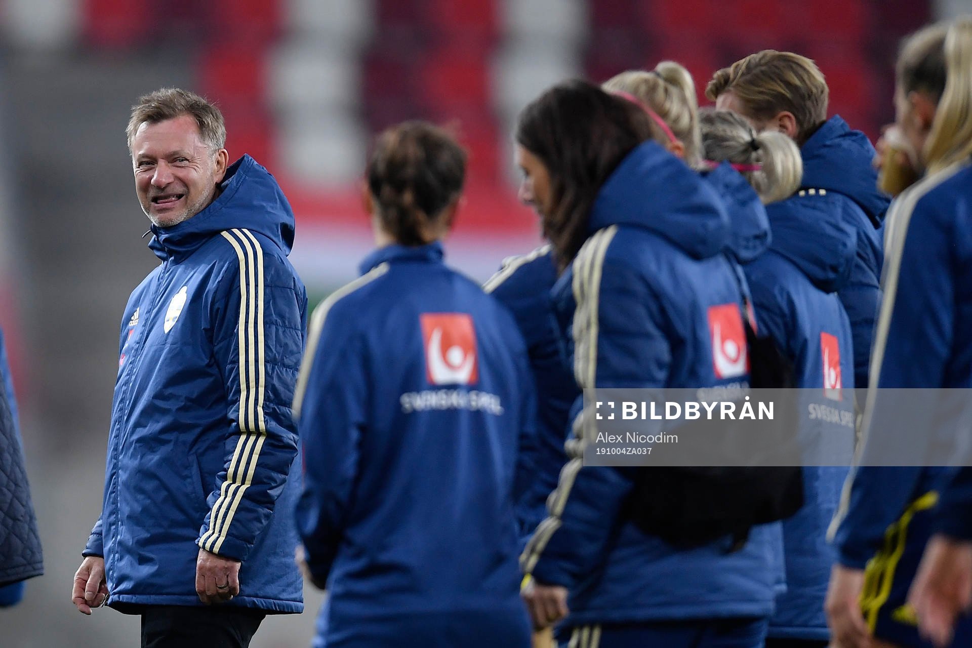 Peter Gerhardsson, he'd coach of Sweden reacts