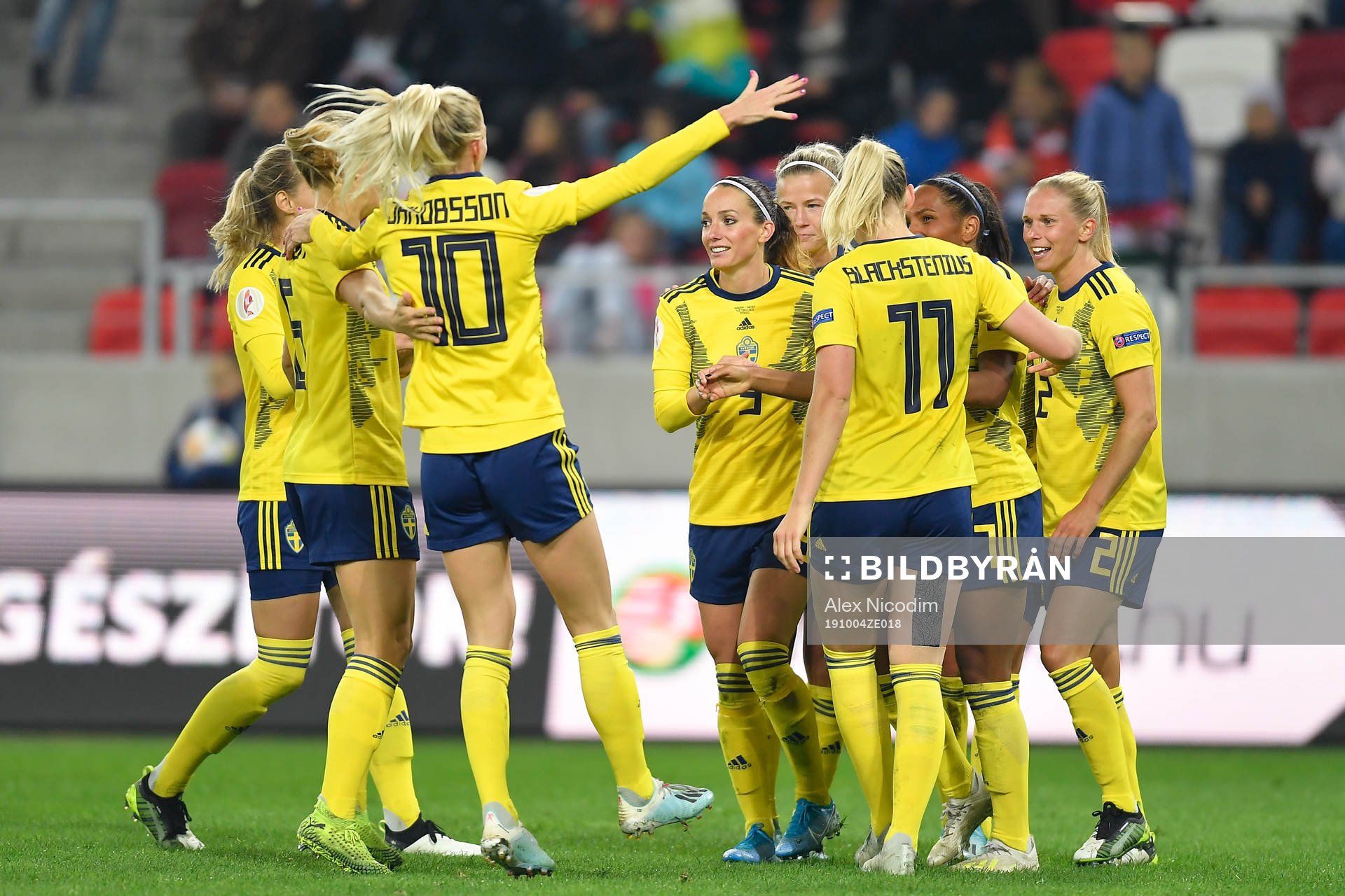 Sofia Jakobsson, Kosovare Asllani, Madelen Janogy, Stina