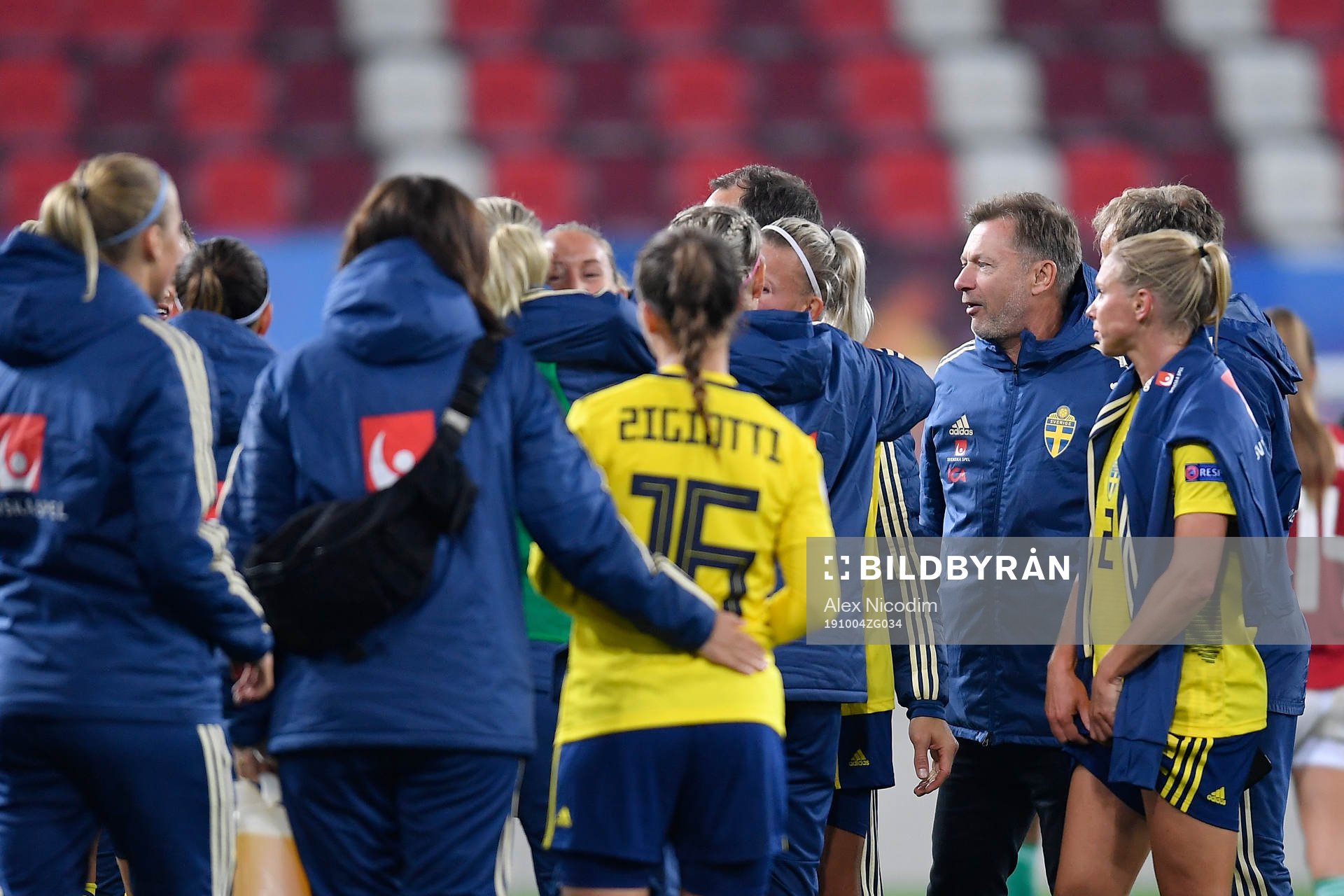 Peter Gerhardsson, he'd coach of Sweden reacts